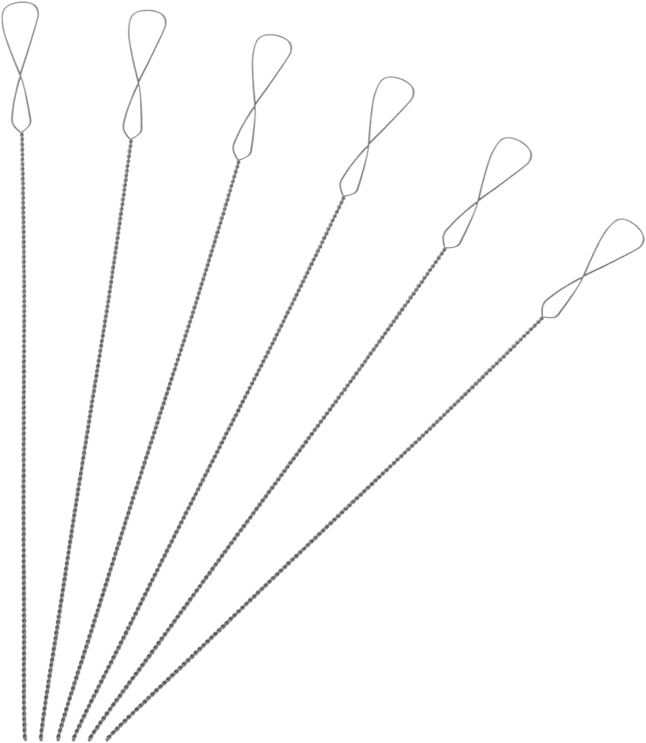 yyangz 10 عدد سوزن مهره بافی پیچشی استیل ضد زنگ، سوزن قلاب مهره بافی، ابزار ساخت دستبند و گردنبند مهره ای DIY yyangz 10 عدد سوزن مهره بافی پیچشی استیل ضد زنگ، سوزن قلاب مهره بافی، ابزار ساخت دستبند و گردنبند مهره ای DIY