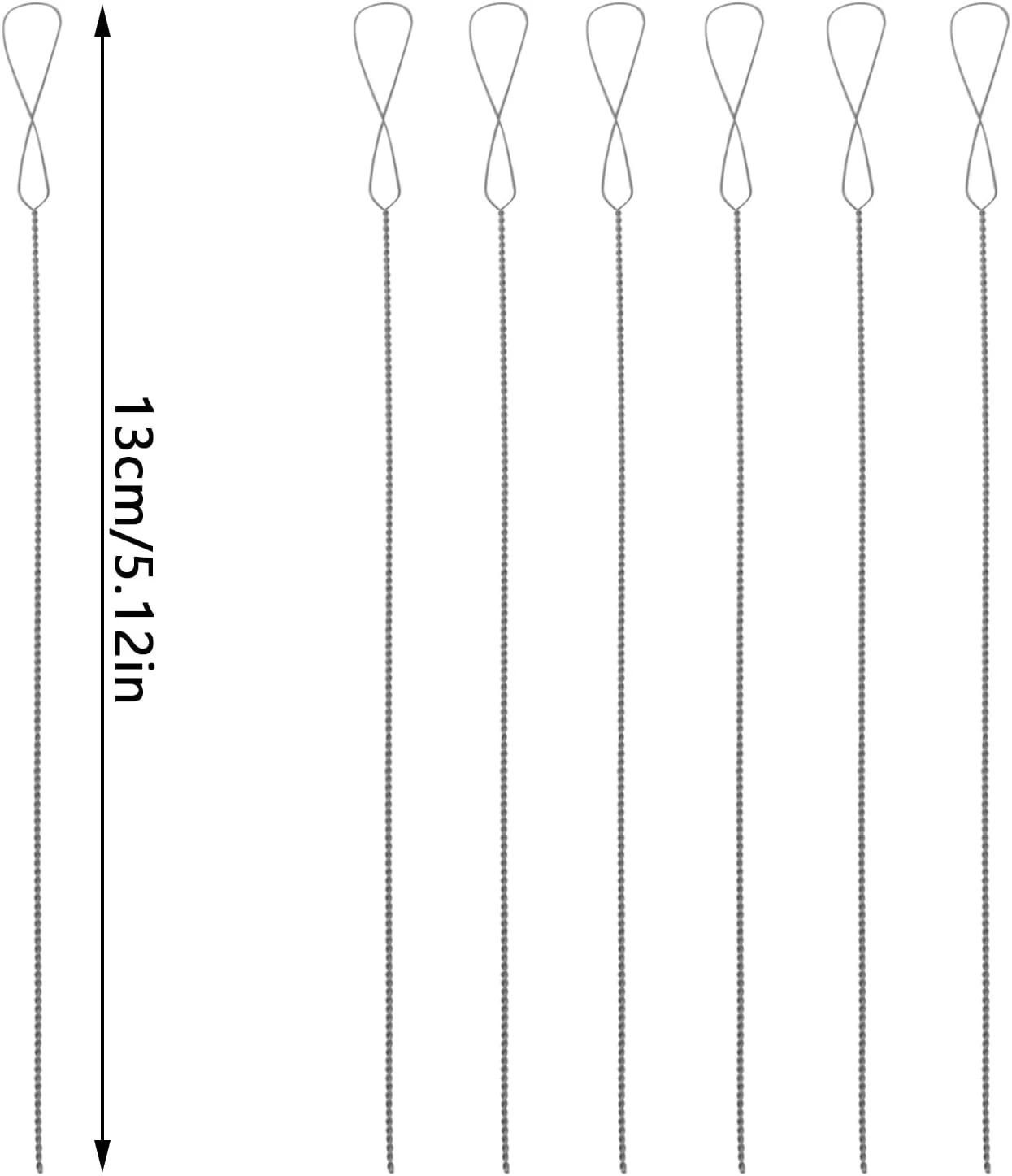 yyangz 10 عدد سوزن مهره بافی پیچشی استیل ضد زنگ، سوزن قلاب مهره بافی، ابزار ساخت دستبند و گردنبند مهره ای DIY yyangz 10 عدد سوزن مهره بافی پیچشی استیل ضد زنگ، سوزن قلاب مهره بافی، ابزار ساخت دستبند و گردنبند مهره ای DIY