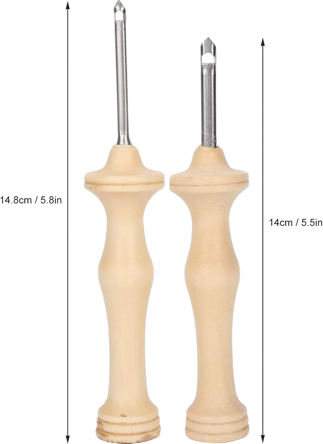 زالاتی سوزن پانچ 2 عددی دسته چوبی قلم گلدوزی با پارچه گلدوزی ابزار بافندگی برای خیاطی گلدوزی DIY هنر و صنایع دستی دوخت تزئینات