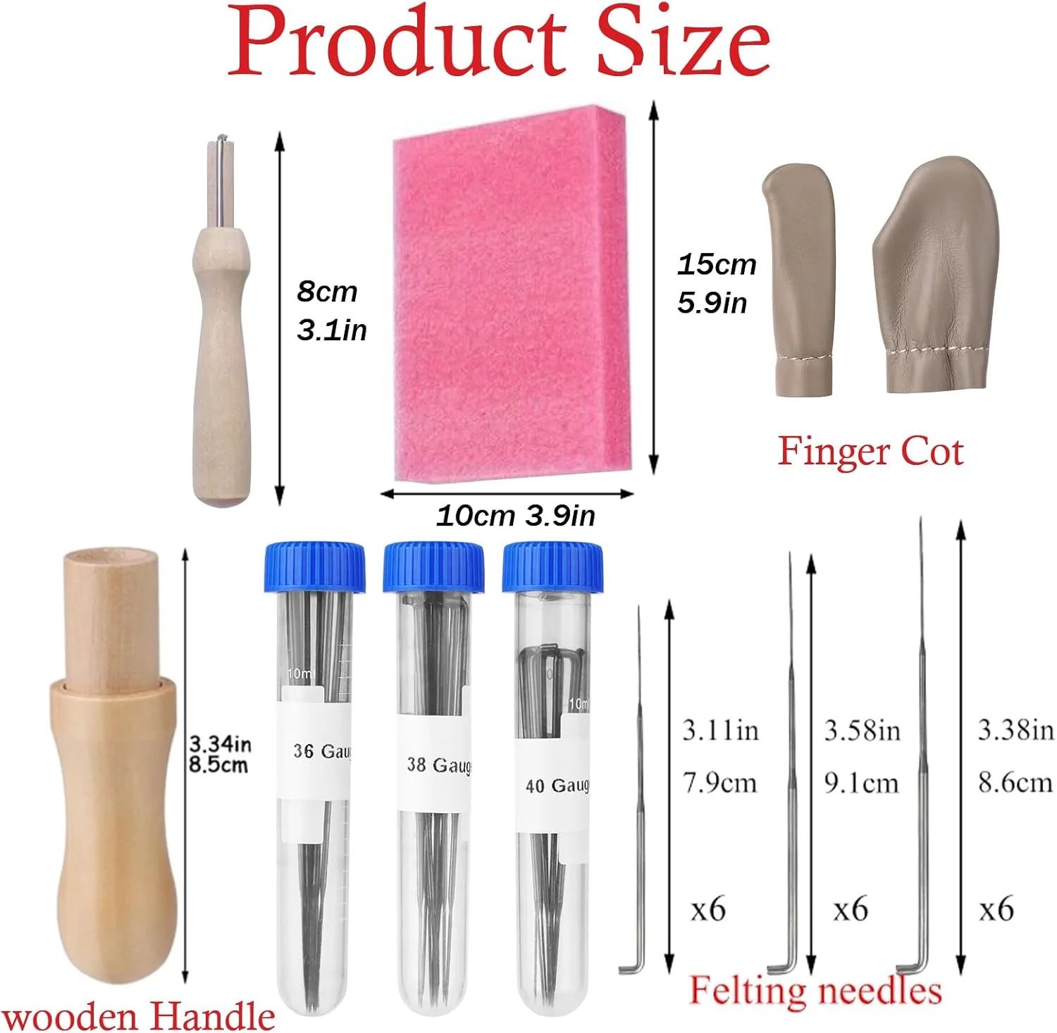 ابزار نمد دوزی YUDAWN، کیت نمد دوزی 38 تکه شامل سوزن های نمد دوزی در 3 سایز مختلف به همراه دسته چوبی، نگهدارنده، پد فوم نمدی، انگشتانه برای مبتدیان و نمد دوزی پشمی DIY ابزار نمد دوزی YUDAWN، کیت نمد دوزی 38 تکه شامل سوزن های نمد دوزی در 3 سایز مختلف به همراه دسته چوبی، نگهدارنده، پد فوم نمدی، انگشتانه برای مبتدیان و نمد دوزی پشمی DIY