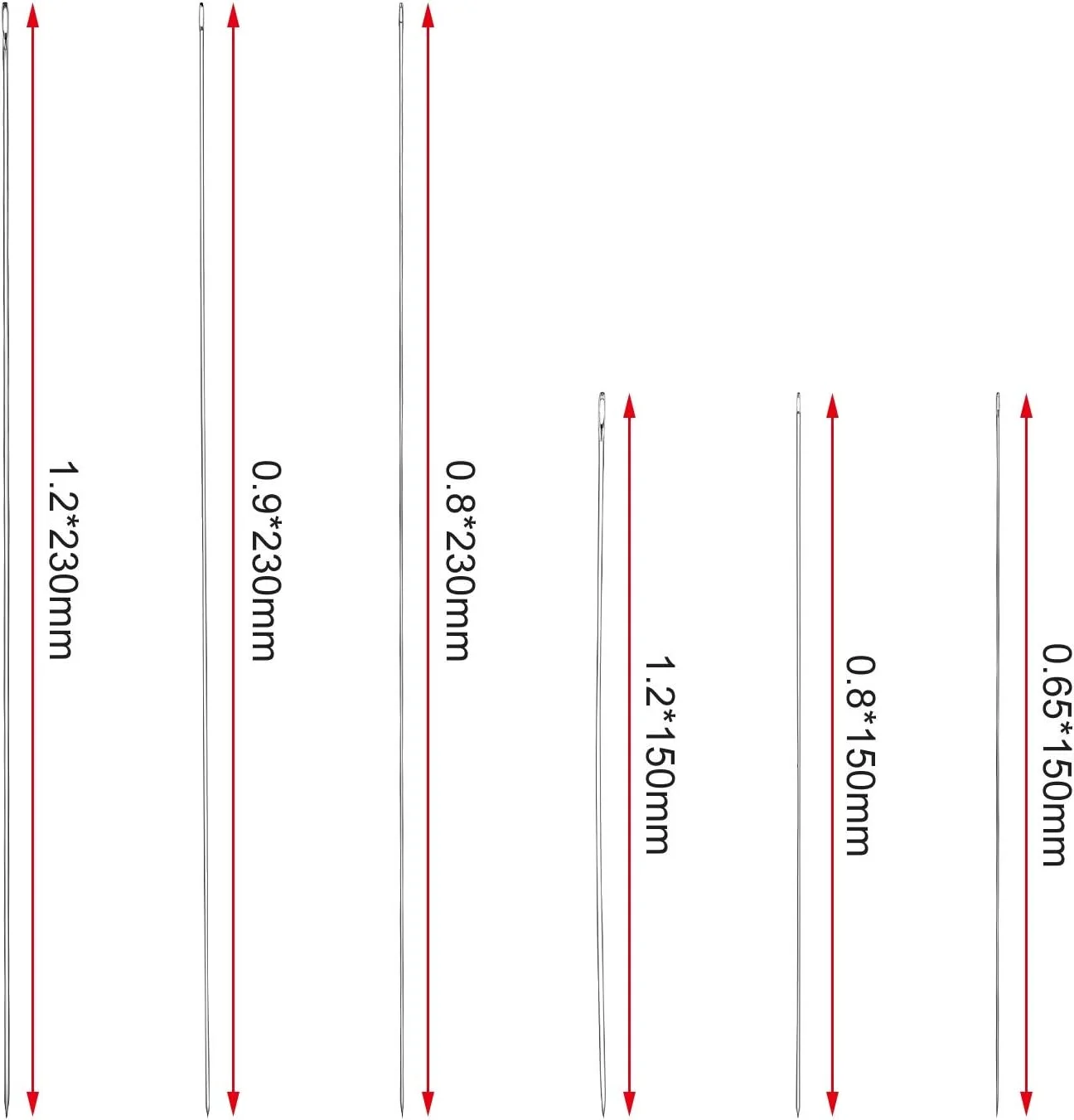 Xinnun بسته 6 عددی سوزن خیاطی سوزن های روکش دوزی سوزن مبل چرمی سوزن استوانه ای استیل ضد زنگ در اندازه های مختلف Xinnun بسته 6 عددی سوزن خیاطی سوزن های روکش دوزی سوزن مبل چرمی سوزن استوانه ای استیل ضد زنگ در اندازه های مختلف