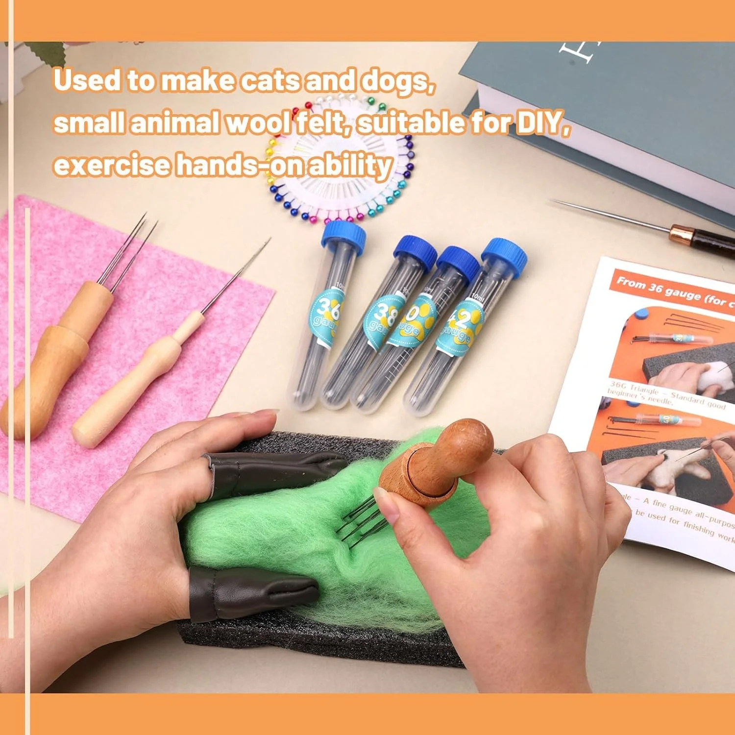 مجموعه 127 عددی سوزن نمد دوزی Yizzvb، سوزن های نمد دوزی در 4 سایز، ابزار نمد دوزی، مجموعه لوازم نمد دوزی پشمی با 3 نوع نگهدارنده چوبی، پد نمد دوزی، کیت استارتر نمد دوزی برای صنایع دستی DIY مجموعه 127 عددی سوزن نمد دوزی Yizzvb، سوزن های نمد دوزی در 4 سایز، ابزار نمد دوزی، مجموعه لوازم نمد دوزی پشمی با 3 نوع نگهدارنده چوبی، پد نمد دوزی، کیت استارتر نمد دوزی برای صنایع دستی DIY