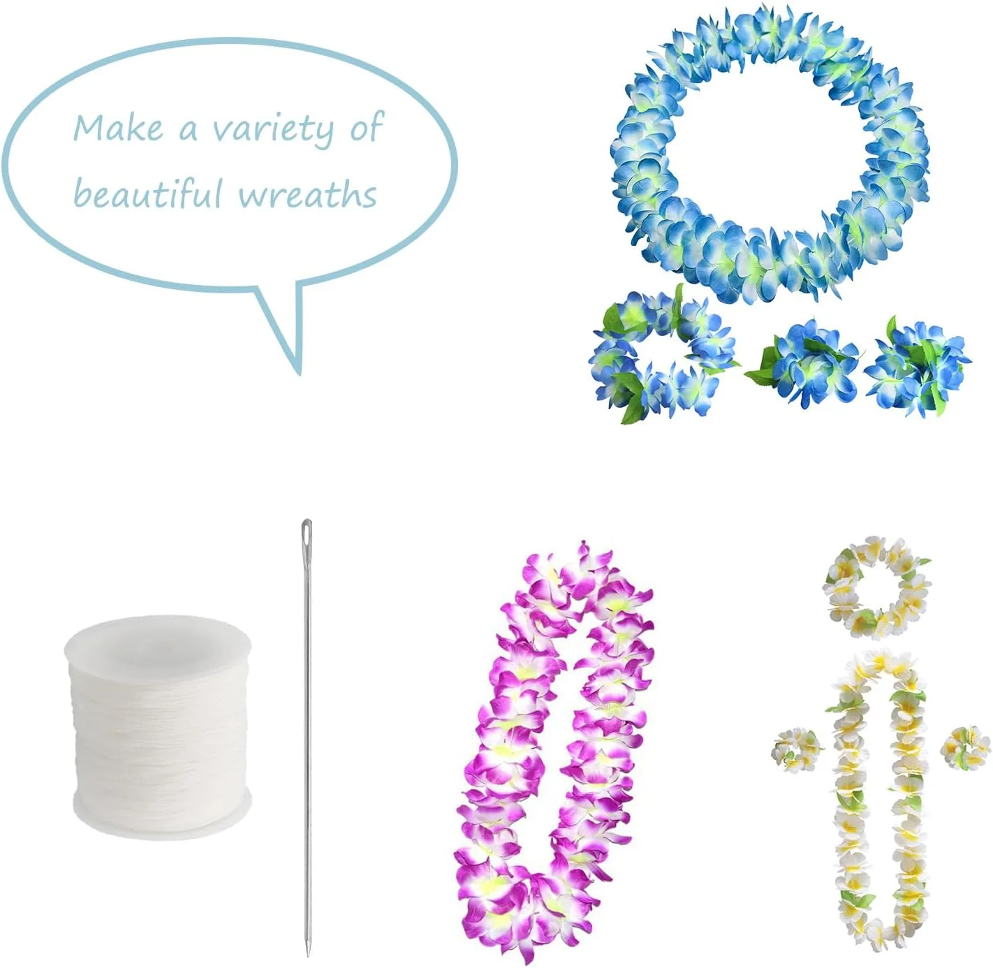 ست سوزن لی Wzttdm، 2 عدد سوزن خیاطی فوق العاده بلند 14 اینچی، 4 رول نخ سوزن لی، 1 عدد لوله نگهداری سوزن لی، سوزن های بلند اثاثه یا لوازم داخلی برای ساخت گل لی فارغ التحصیلی هاوایی مالایی DIY ست سوزن لی Wzttdm، 2 عدد سوزن خیاطی فوق العاده بلند 14 اینچی، 4 رول نخ سوزن لی، 1 عدد لوله نگهداری سوزن لی، سوزن های بلند اثاثه یا لوازم داخلی برای ساخت گل لی فارغ التحصیلی هاوایی مالایی DIY