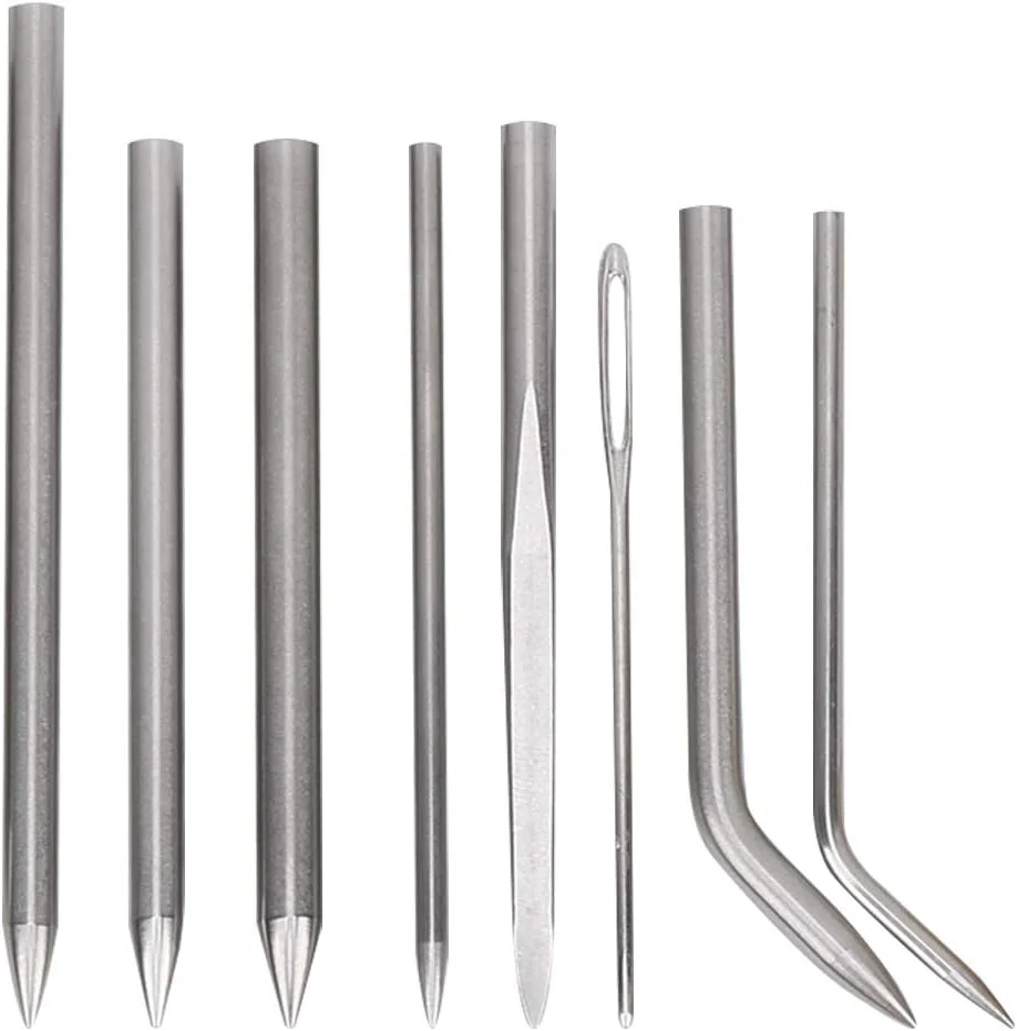 WWART سوزن پاراکورد، ست ابزار بافتنی پاراکورد سایز کوچک 10 عددی استیل ضد زنگ کاربردی با کیف نگهداری برای دستبند WWART سوزن پاراکورد، ست ابزار بافتنی پاراکورد سایز کوچک 10 عددی استیل ضد زنگ کاربردی با کیف نگهداری برای دستبند