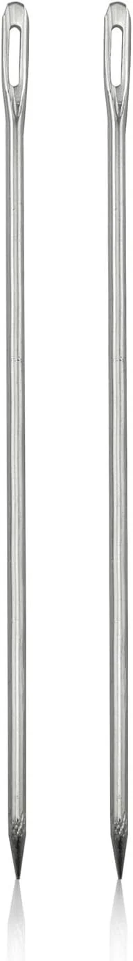 XGNG 2PCS سوزن خیاطی و بافندگی 4 اینچی، سوزن دستی، سوزن چشم بزرگ روکش، سوزن بلند دستی، گلدوزی ملیله دوزی