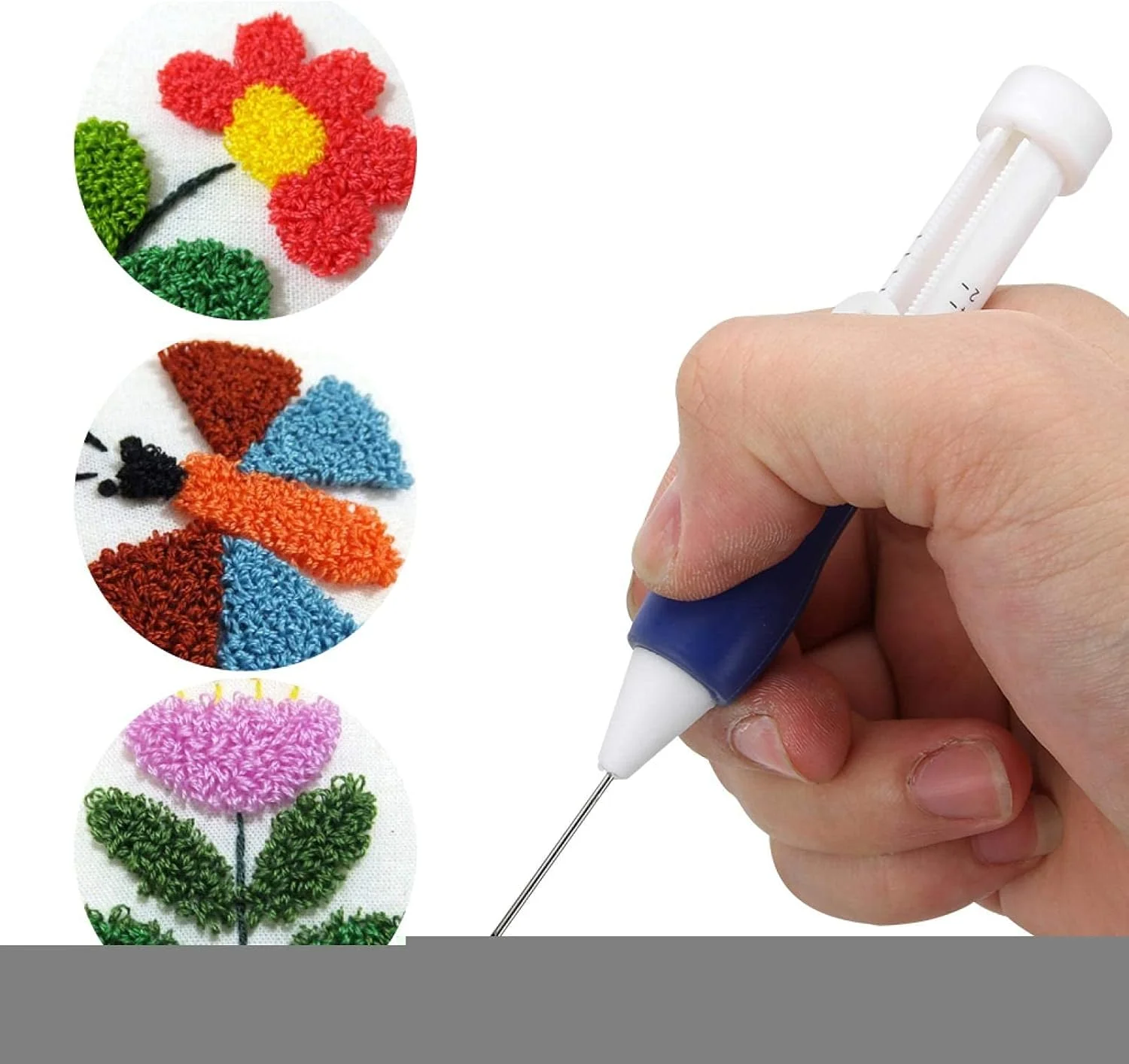 WRQzxcv سوزن پانچ راحت برای گلدوزی لباس و ژاکت