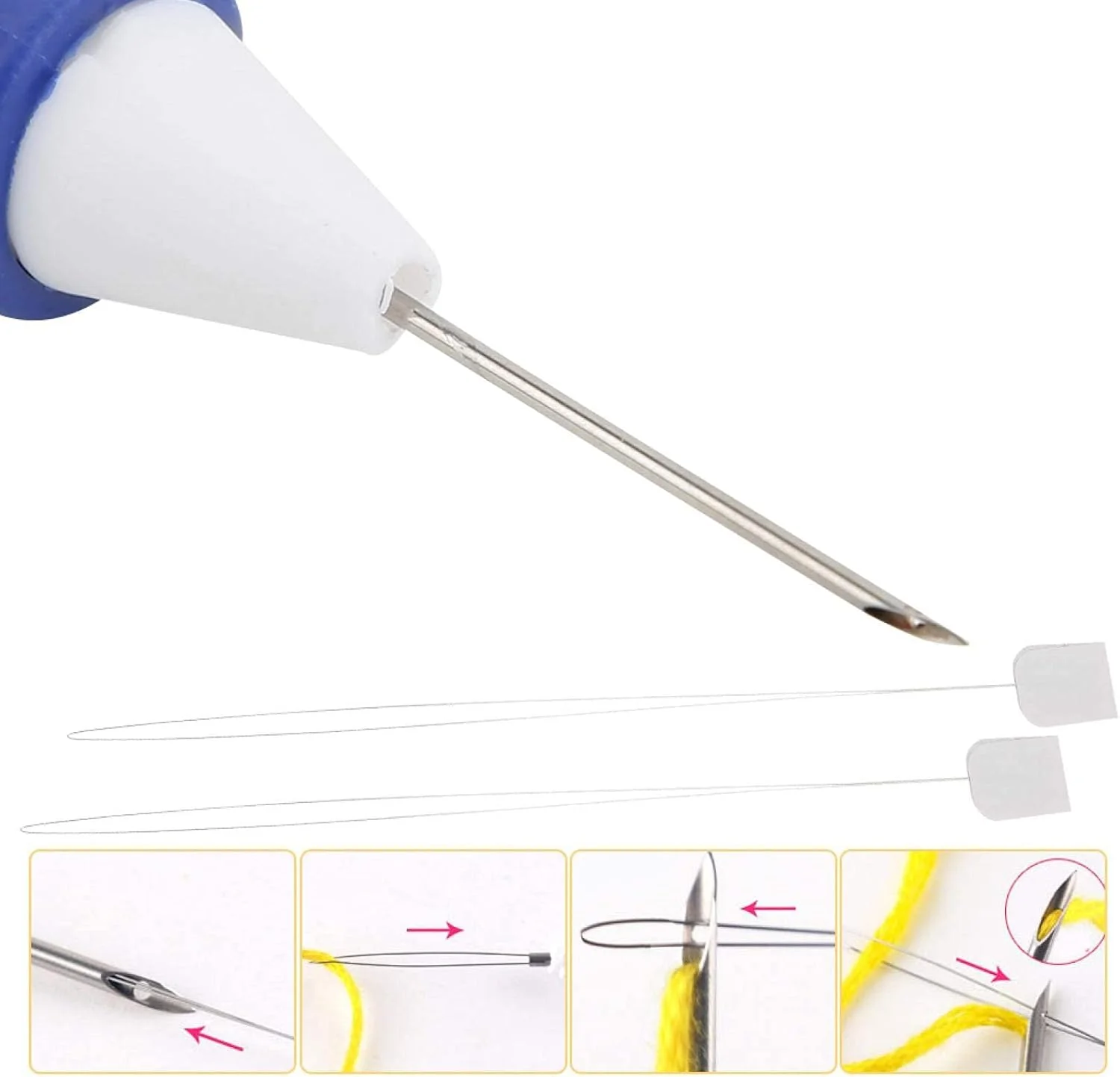 WRQzxcv سوزن پانچ راحت برای گلدوزی لباس و ژاکت