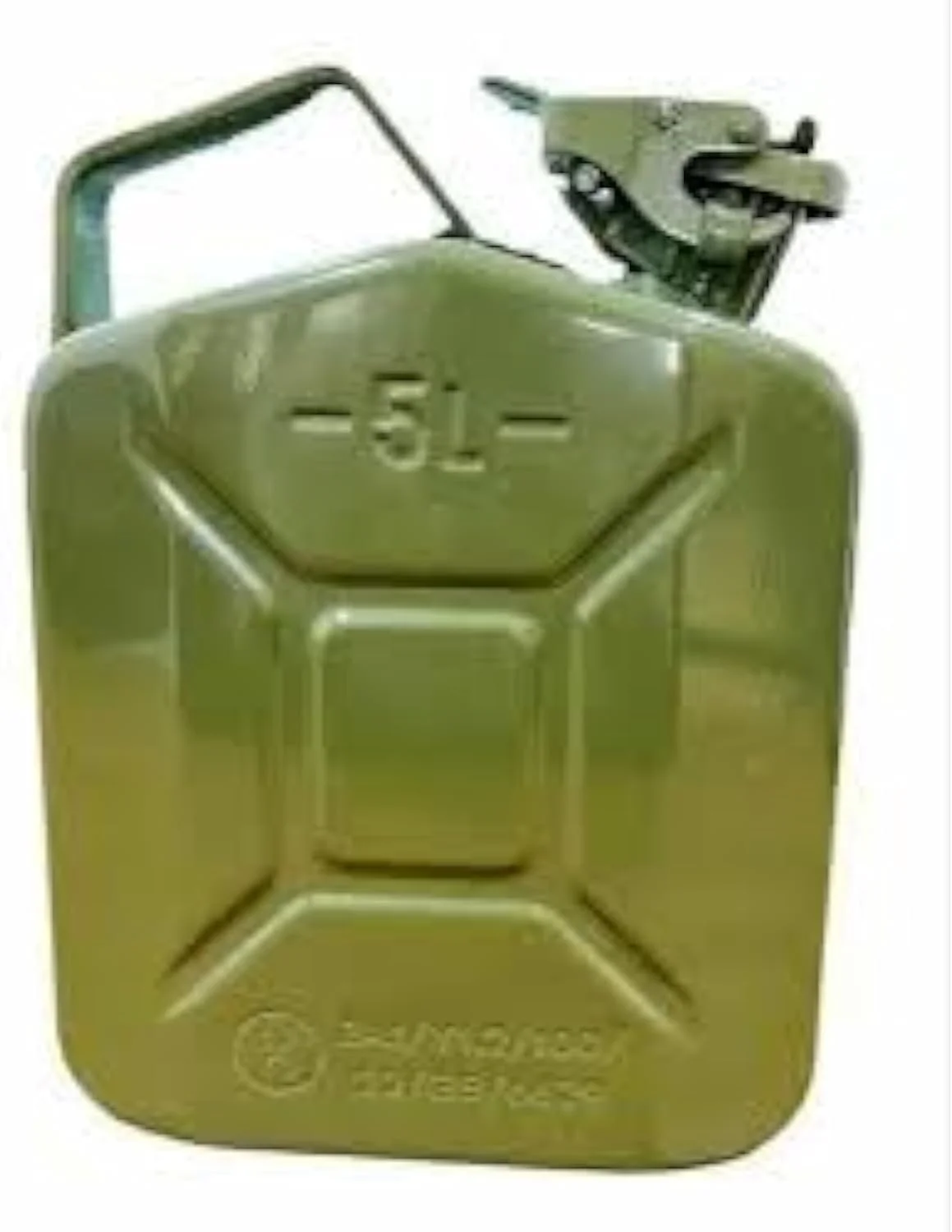 گالن فلزی 5 لیتری سبز KNP Jerry Can Litre، یک راه حل قابل اعتماد، بادوام و کاربرپسند برای ذخیره سازی و حمل و نقل سوخت در مقیاس کوچک است.
