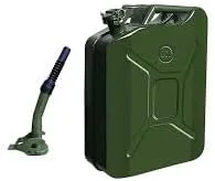 گالن فلزی 20 لیتری KNP مدل Jerry Can، سبز، راه حلی قابل اعتماد، بادوام و کاربرپسند برای ذخیره سازی و حمل و نقل سوخت در مقیاس بزرگ است.