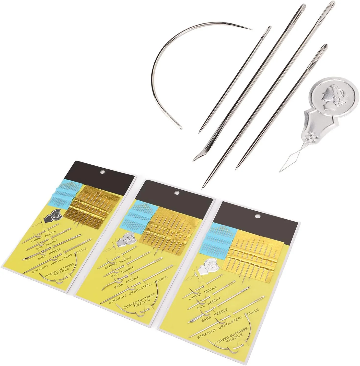 سوزن های دوخت Vokers، سوزن های خیاطی چرمی سبک وزن و قابل حمل، مناسب برای ساخت صنایع دستی، پروژه های هنری و کاردستی