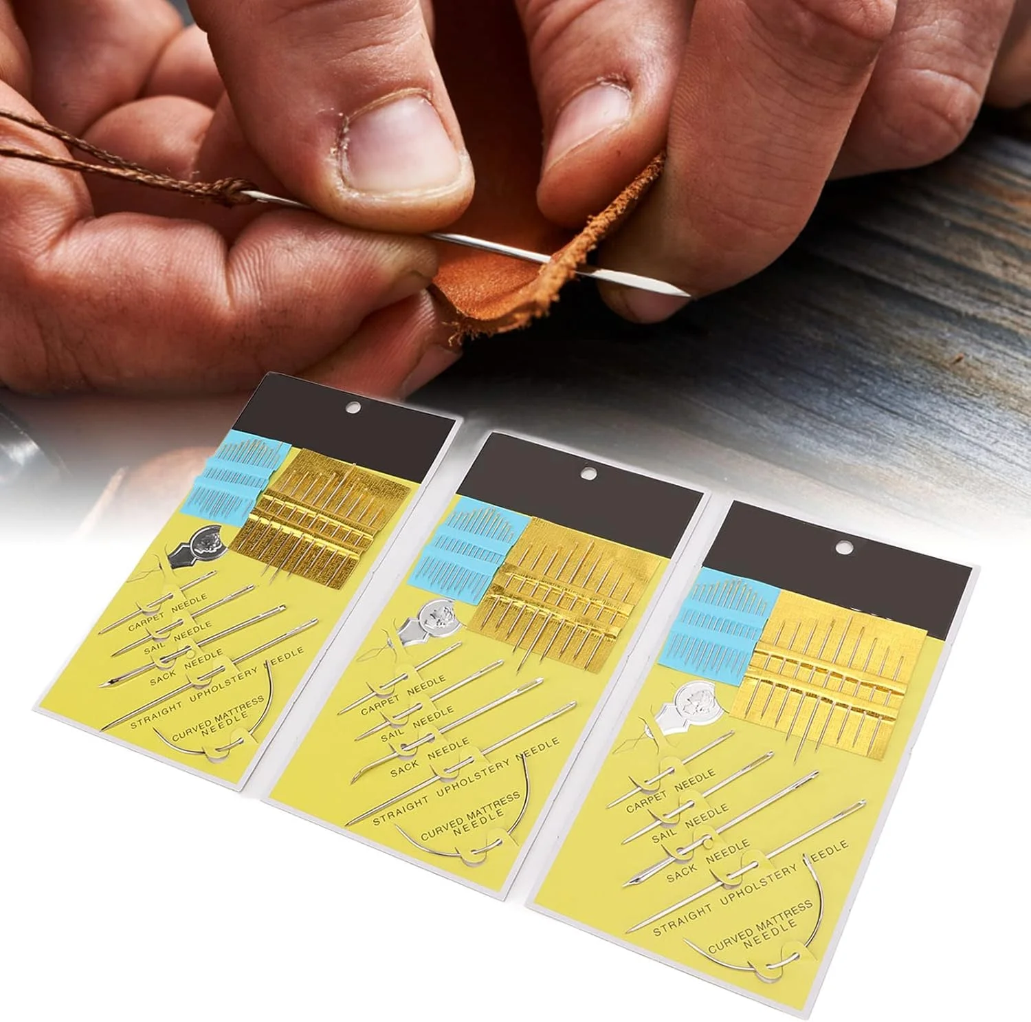 سوزن های دوخت Vokers، سوزن های خیاطی چرمی سبک وزن و قابل حمل، مناسب برای ساخت صنایع دستی، پروژه های هنری و کاردستی سوزن های دوخت Vokers، سوزن های خیاطی چرمی سبک وزن و قابل حمل، مناسب برای ساخت صنایع دستی، پروژه های هنری و کاردستی