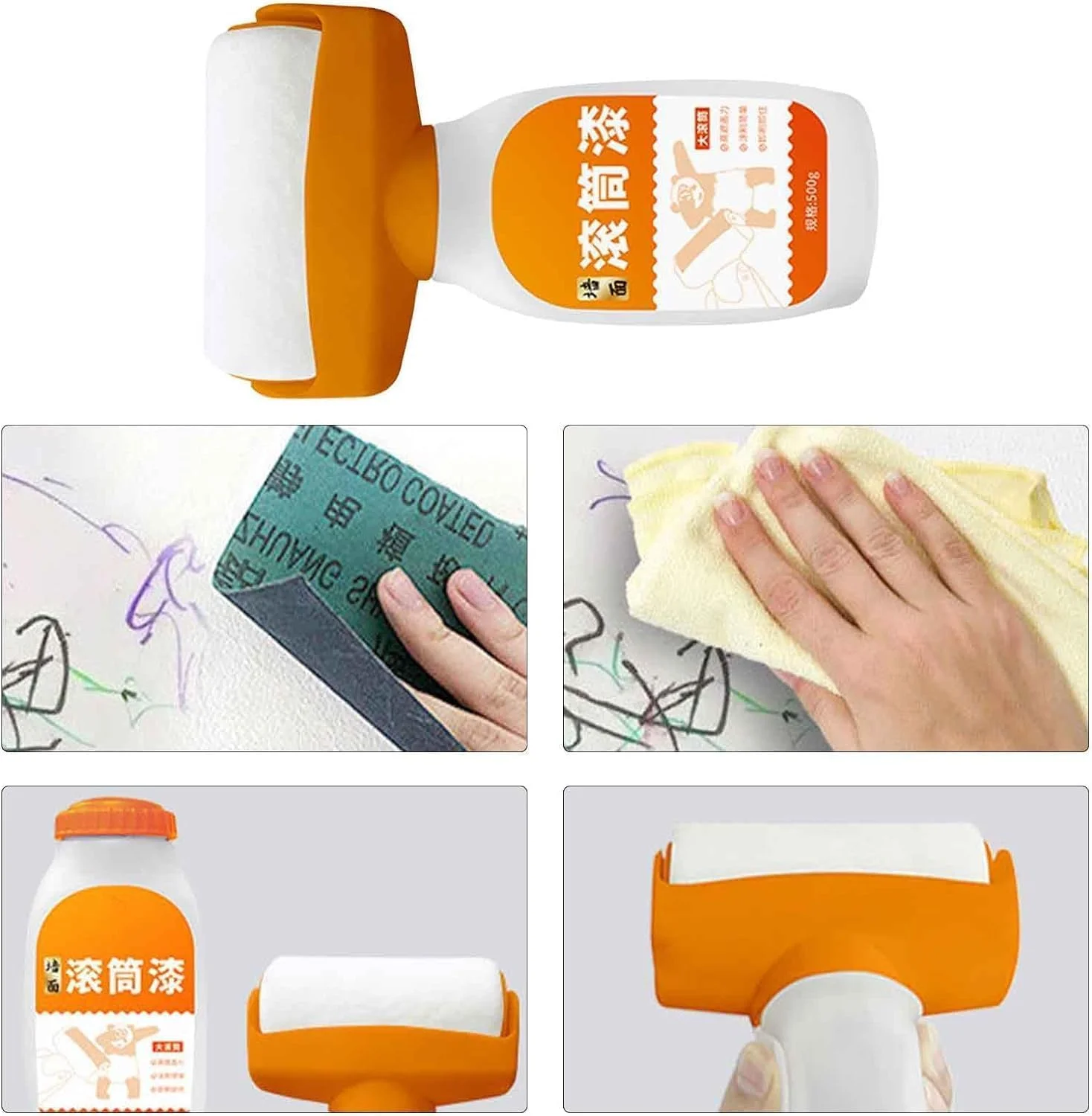 غلطک رنگ ترمیم دیوار Associationi، رنگ ترمیم دیوار با برس غلطکی، رنگ ترمیم دیوار بطری نارنجی غلطکی، برس غلطکی آشپزخانه، اتاق نشیمن، توالت، اتاق خواب Soptec (سفید) غلطک رنگ ترمیم دیوار Associationi، رنگ ترمیم دیوار با برس غلطکی، رنگ ترمیم دیوار بطری نارنجی غلطکی، برس غلطکی آشپزخانه، اتاق نشیمن، توالت، اتاق خواب Soptec (سفید)