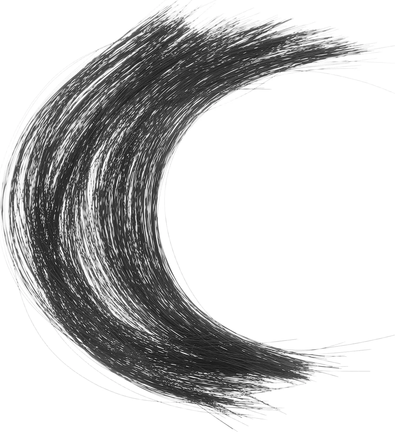 VILLCASE سبیل حیوانی شبیه سازی شده برای صنایع دستی - 4.72 اینچ سبیل گربه واقعی لوازم نمد دوزی سوزنی | طراحی لباس و لوازم جانبی حیوانات عروسکی (مشکی)