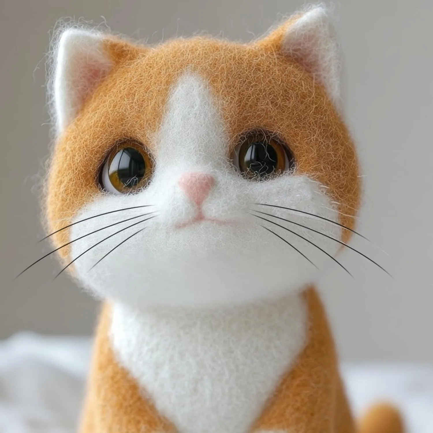 VILLCASE سبیل حیوانی شبیه سازی شده برای صنایع دستی - 4.72 اینچ سبیل گربه واقعی لوازم نمد دوزی سوزنی | طراحی لباس و لوازم جانبی حیوانات عروسکی (مشکی)