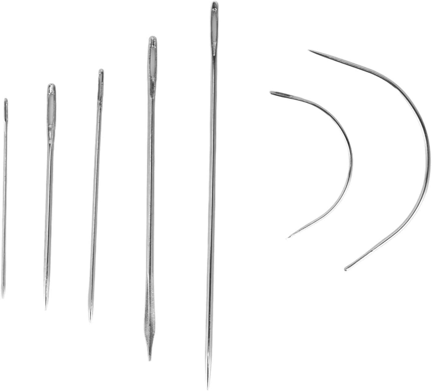 سوزن خیاطی در اندازه های مختلف ابزار دوخت دستی برای چرم فرش مجموعه 10 سوزن کیت دوخت سوزن های کاربردی برای تشک گونی تزئین چرم و فرش دوزی