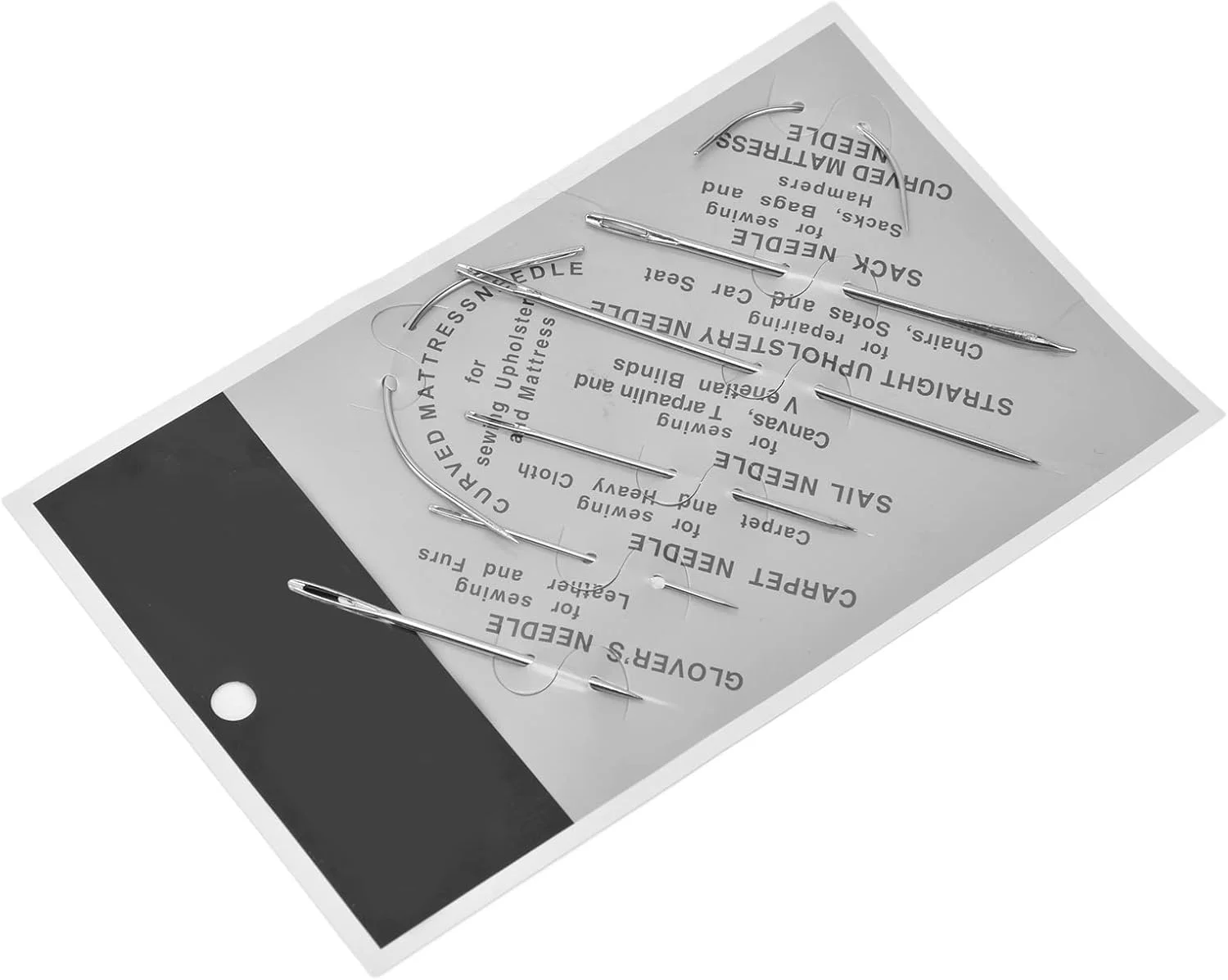 سوزن خیاطی در اندازه های مختلف ابزار دوخت دستی برای چرم فرش مجموعه 10 سوزن کیت دوخت سوزن های کاربردی برای تشک گونی تزئین چرم و فرش دوزی