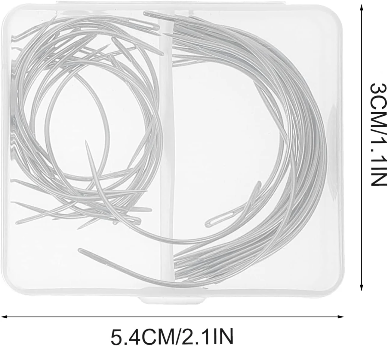 سوزن های بافتنی واکیوم، 40 عدد سوزن چرمی منحنی، سوزن های خیاطی دستی، سوزن های بافتنی فلزی، پین ساخت صنایع دستی برای تعمیر چرم، فرش، بوم، کلاه گیس بافته شده