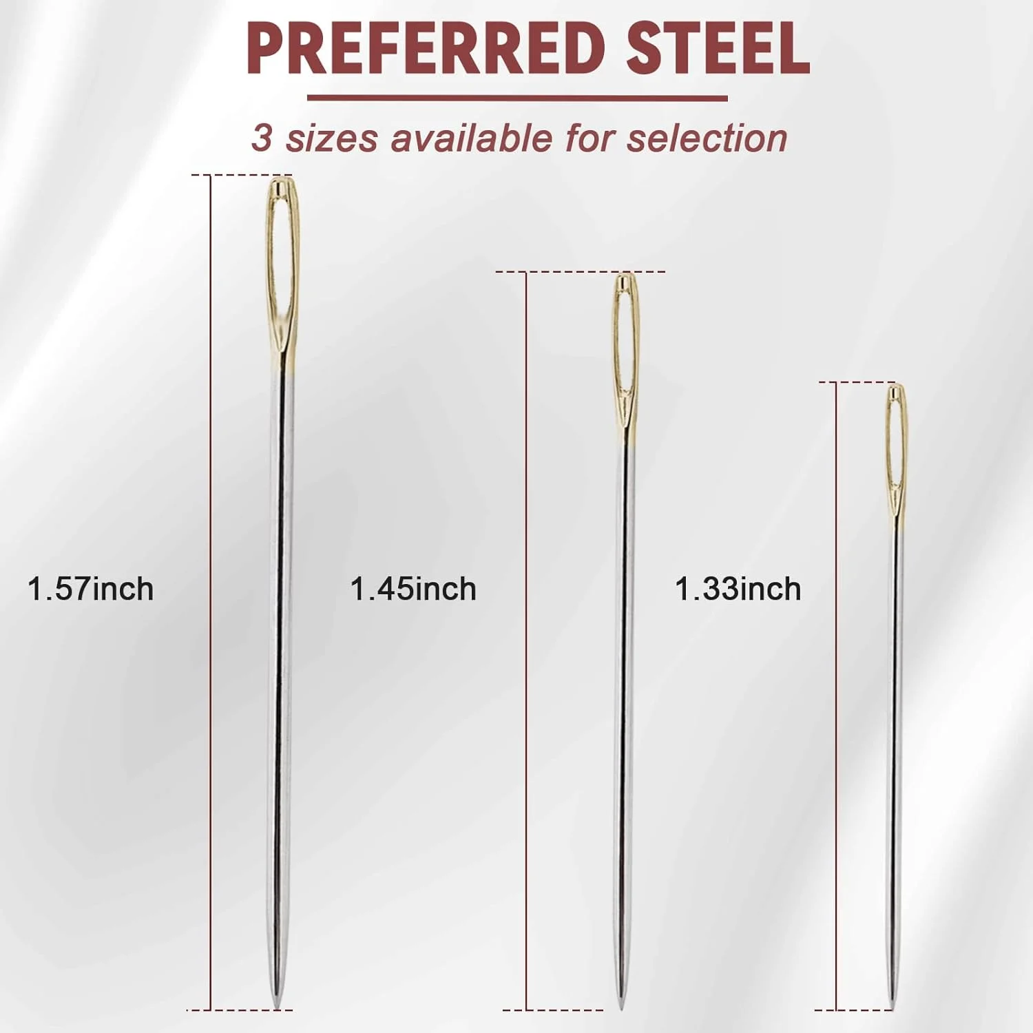 ویوا ویسدوم 15 عدد سوزن کوبلن دوزی، سوزن های چشم بزرگ برای خیاطی دستی، سوزن نوک گرد گیج 22 و 24 و 26، سوزن های گلدوزی استیل ضد زنگ محکم DIY ویوا ویسدوم 15 عدد سوزن کوبلن دوزی، سوزن های چشم بزرگ برای خیاطی دستی، سوزن نوک گرد گیج 22 و 24 و 26، سوزن های گلدوزی استیل ضد زنگ محکم DIY