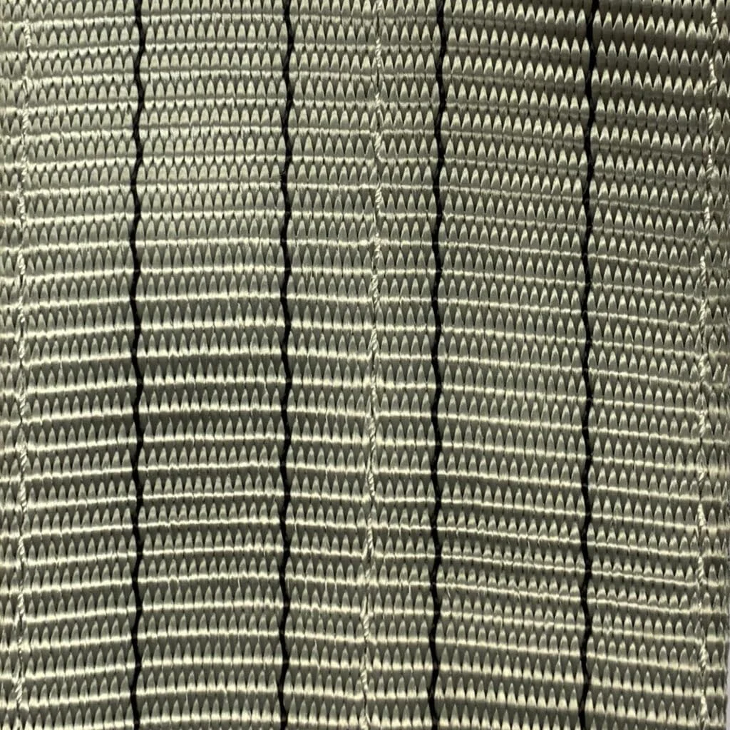 بند حمل بار تسمه ای تخت KNP 4M با چشمی، پلی استر سنگین و مقاوم، طوسی بند حمل بار تسمه ای تخت KNP 4M با چشمی، پلی استر سنگین و مقاوم، طوسی