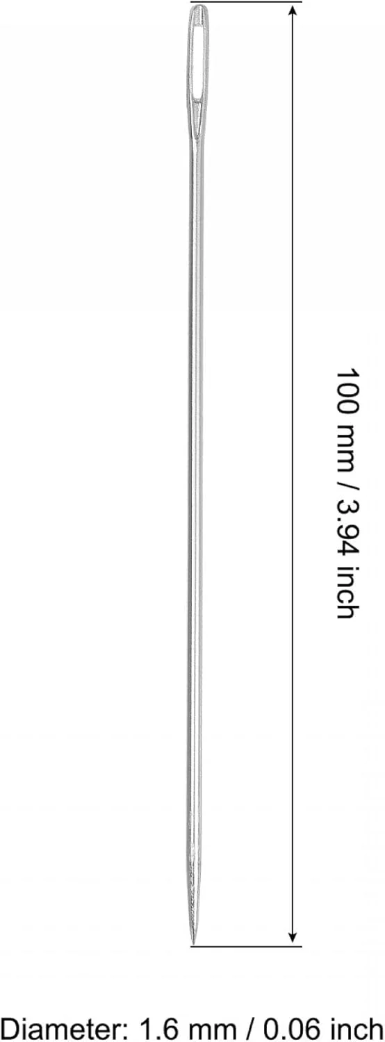 uxcell سوزن های خیاطی بلند و مستقیم سوزن های مهره دوزی گلدوزی استیل ضد زنگ 3.94 اینچ 40 عددی uxcell سوزن های خیاطی بلند و مستقیم سوزن های مهره دوزی گلدوزی استیل ضد زنگ 3.94 اینچ 40 عددی