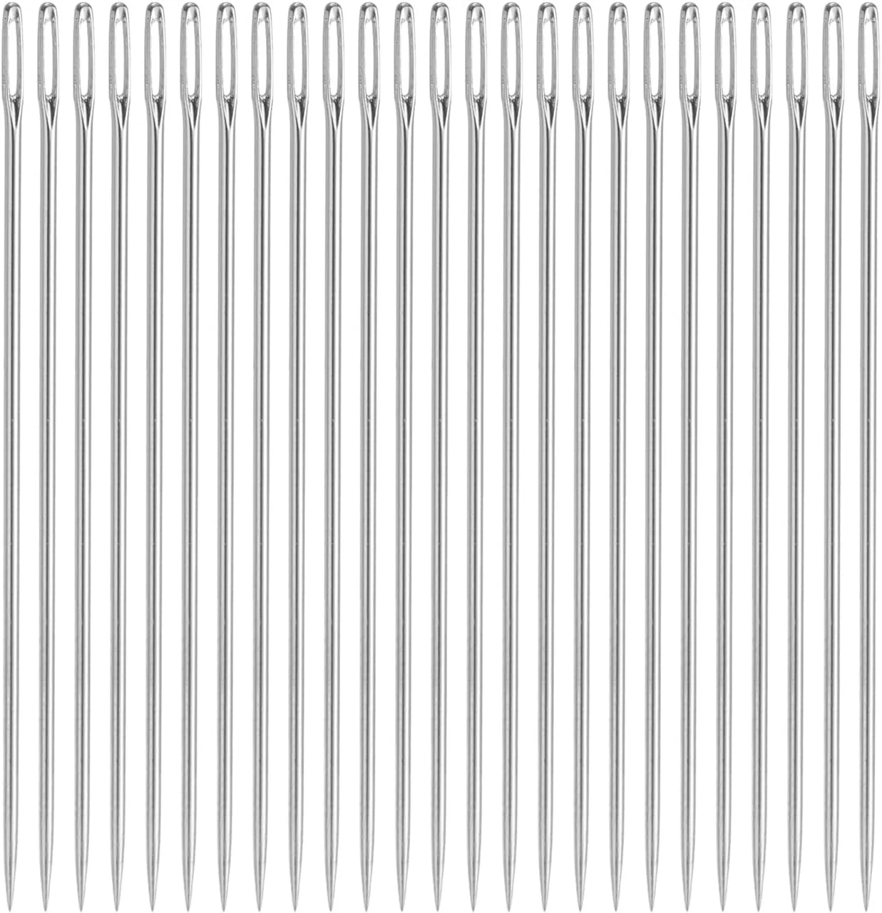 uxcell 25 عدد سوزن خیاطی دستی، طول 2.4 اینچ، سوزن های بخیه چشم بزرگ، سوزن خیاطی فلزی با قابلیت نخ کردن آسان برای خیاطی و تعمیر uxcell 25 عدد سوزن خیاطی دستی، طول 2.4 اینچ، سوزن های بخیه چشم بزرگ، سوزن خیاطی فلزی با قابلیت نخ کردن آسان برای خیاطی و تعمیر