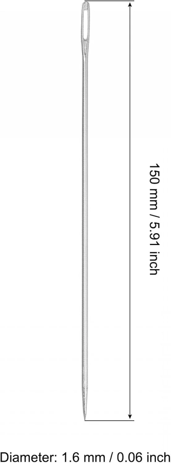 سوزن های خیاطی بلند و مستقیم uxcell، سوزن های مهره دوزی و گلدوزی استیل ضد زنگ 5.91 اینچ 20 عددی سوزن های خیاطی بلند و مستقیم uxcell، سوزن های مهره دوزی و گلدوزی استیل ضد زنگ 5.91 اینچ 20 عددی