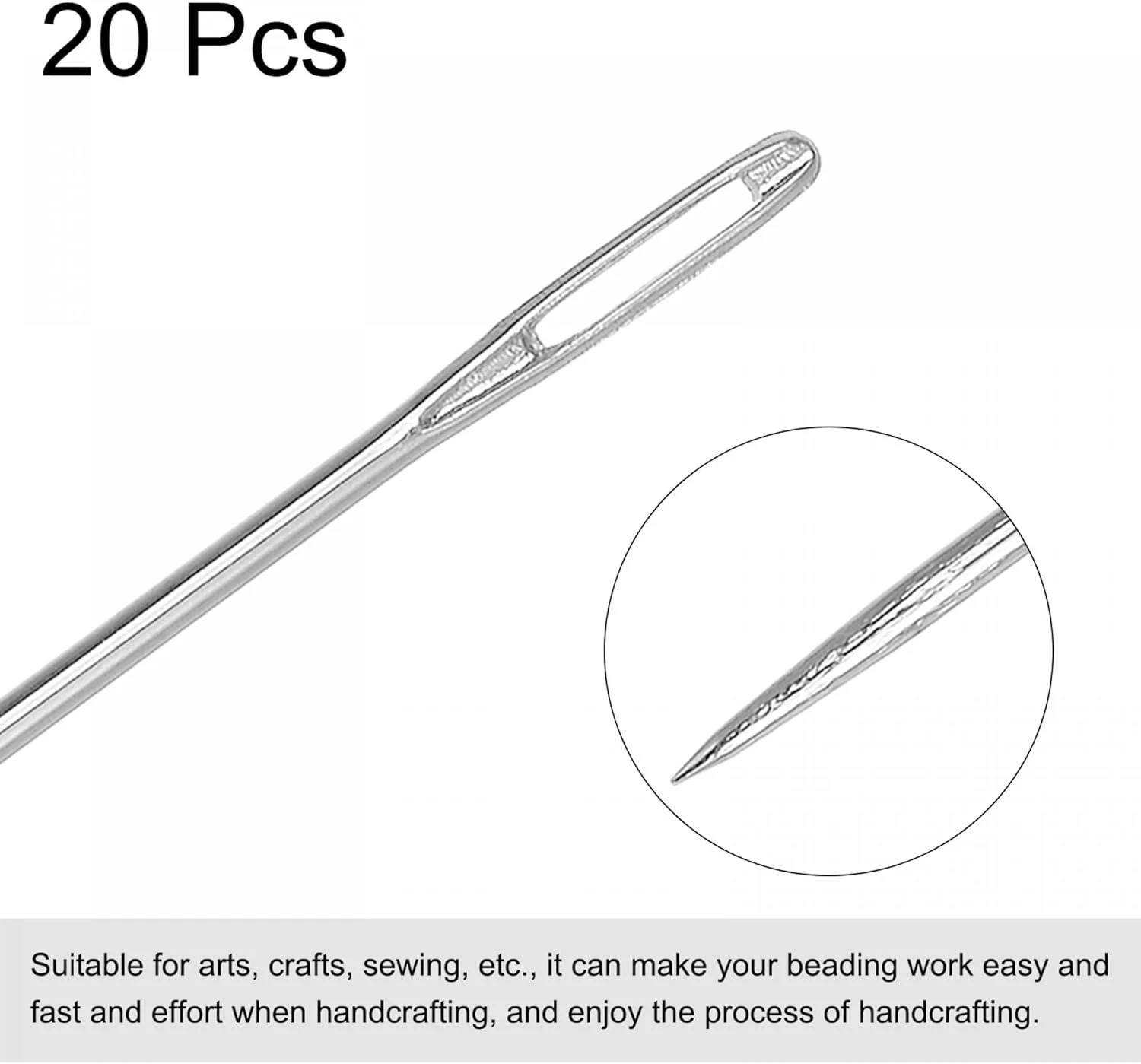 سوزن های خیاطی بلند و مستقیم uxcell، سوزن های مهره دوزی و گلدوزی استیل ضد زنگ 5.91 اینچ 20 عددی سوزن های خیاطی بلند و مستقیم uxcell، سوزن های مهره دوزی و گلدوزی استیل ضد زنگ 5.91 اینچ 20 عددی