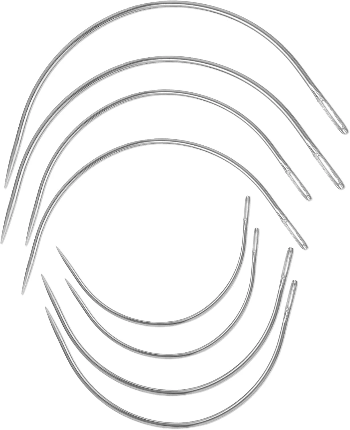 8 عدد سوزن خیاطی منحنی، سوزن های خیاطی دستی چرمی، سوزن بافندگی روکش، سوزن های نوع C برای تعمیر فرش، چرم، بوم، مسدود کردن بافندگی، مدل سازی و صنایع دستی (2''/2.5''/3''/3.5'') 8 عدد سوزن خیاطی منحنی، سوزن های خیاطی دستی چرمی، سوزن بافندگی روکش، سوزن های نوع C برای تعمیر فرش، چرم، بوم، مسدود کردن بافندگی، مدل سازی و صنایع دستی (2''/2.5''/3''/3.5'')