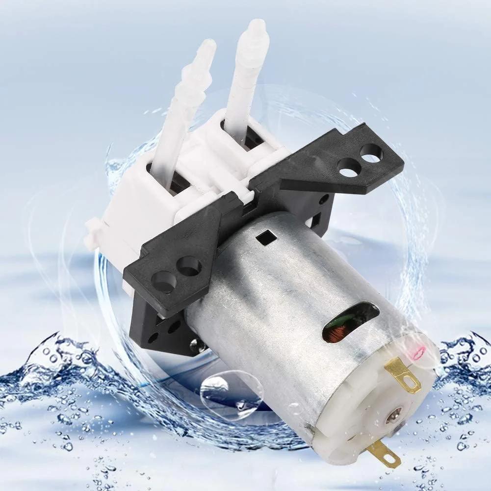 پمپ دوزینگ DC12V/24V پمپ پریستالتیک هد لوله پریستالتیک DIY برای تجزیه و تحلیل شیمیایی آزمایشگاه آکواریوم (سفید1)