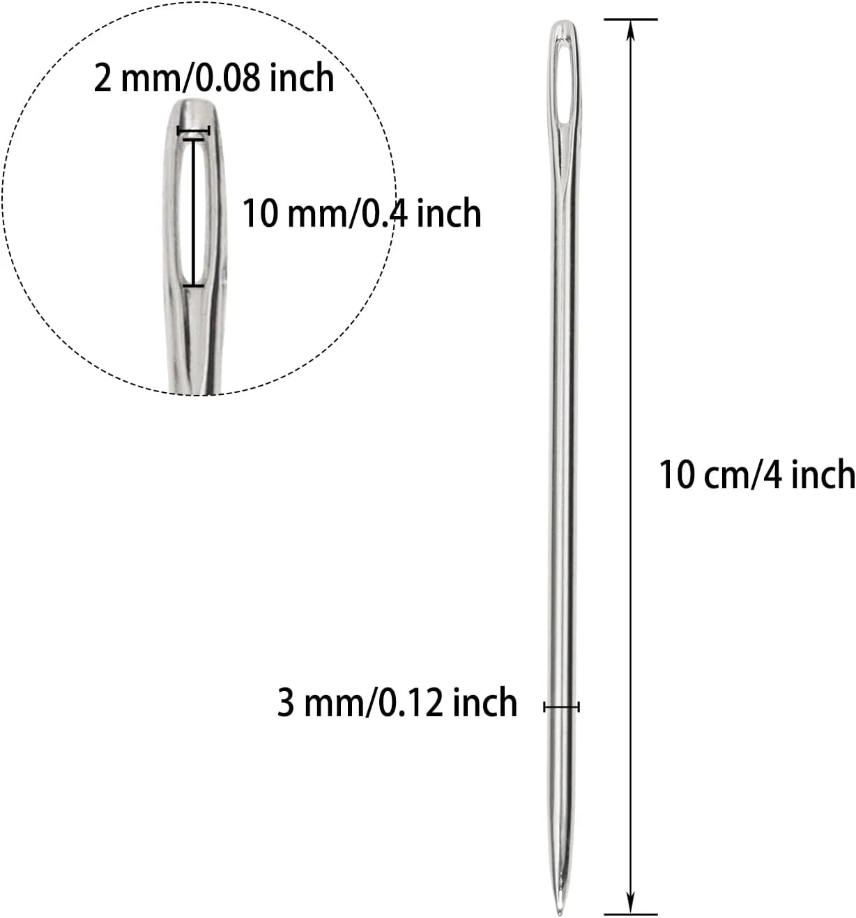 سوزن های خیاطی روکش دوزی توپالیزای با ضخامت 3 میلی متر، چشم بزرگ، سوزن بخیه دوزی دستی بلند و مستقیم برای مبل، صندلی، کوسن، بالش، دکمه، تسمه، چرم، تعمیر بوم، پروژه صنایع دستی، 2 عدد (10 سانتی متر) سوزن های خیاطی روکش دوزی توپالیزای با ضخامت 3 میلی متر، چشم بزرگ، سوزن بخیه دوزی دستی بلند و مستقیم برای مبل، صندلی، کوسن، بالش، دکمه، تسمه، چرم، تعمیر بوم، پروژه صنایع دستی، 2 عدد (10 سانتی متر)