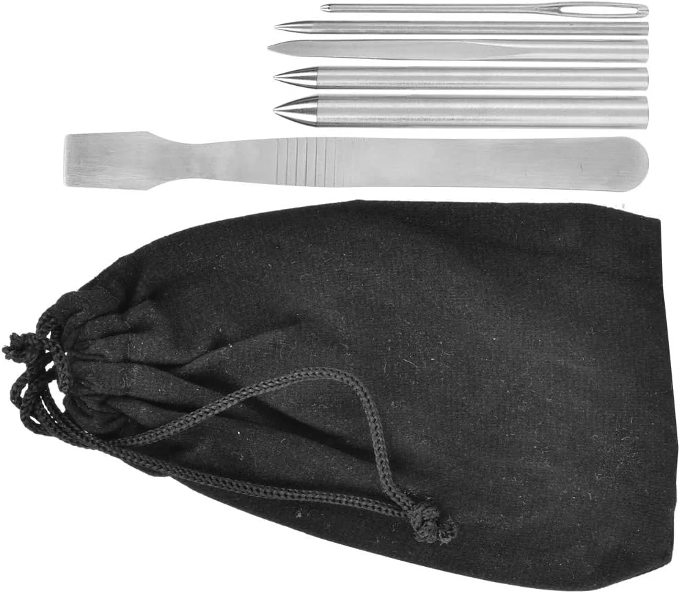 سوزن طناب چتر نجات، ست 6 عددی سوزن های بافت طناب پاراکورد استیل ضد زنگ، ابزار بافت دستبند DIY سوزن طناب چتر نجات، ست 6 عددی سوزن های بافت طناب پاراکورد استیل ضد زنگ، ابزار بافت دستبند DIY