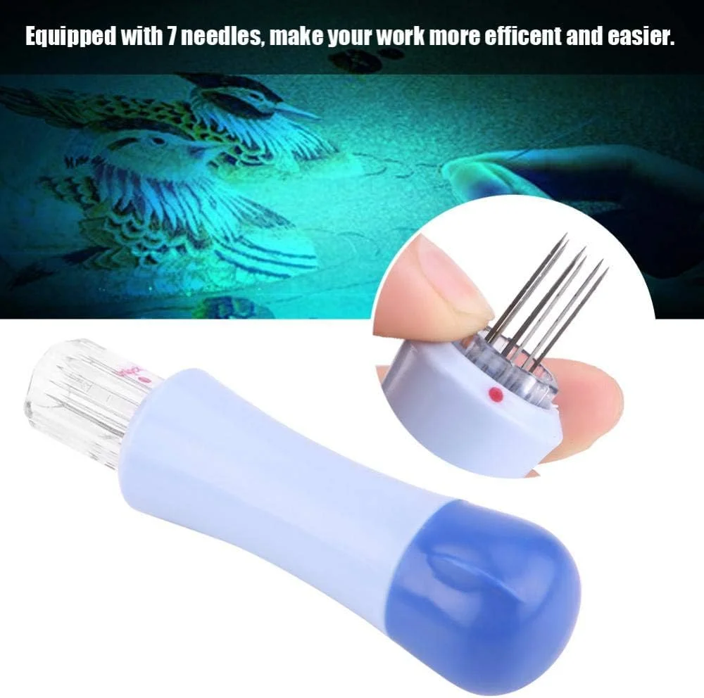 قلم سوزن پانچ گلدوزی TMKJZL، قلم پانچ سوزن نمدی گلدوزی با مجموعه ابزار 7 سوزنه برای کاردستی DIY قلم سوزن پانچ گلدوزی TMKJZL، قلم پانچ سوزن نمدی گلدوزی با مجموعه ابزار 7 سوزنه برای کاردستی DIY