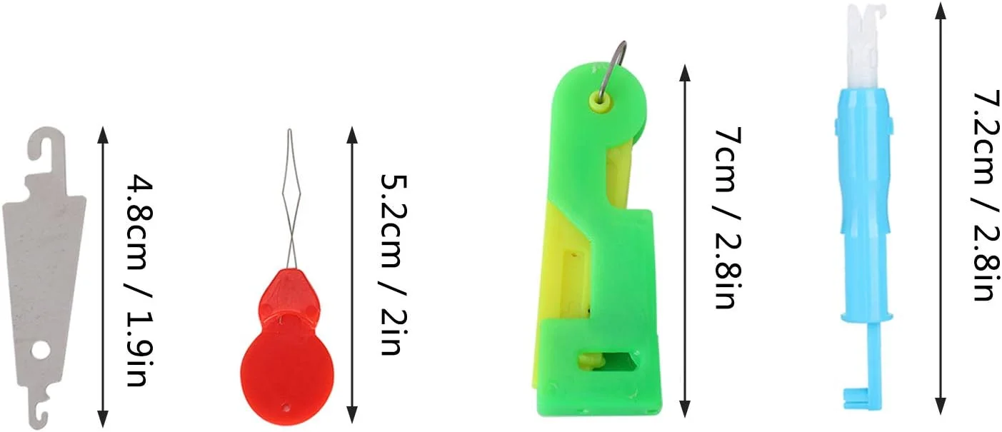 ست سوزن نخ کن اتوماتیک سالمندان Tnfeeon، سوزن نخ کن دستی، سوزن های گلدوزی مناسب برای لوازم جانبی صنایع دستی خیاطی دستی