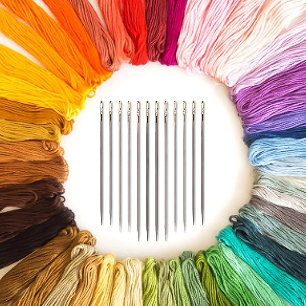 36 عدد سوزن خود نخ کن، سوزن های نخ کشی آسان، سوزن های گلدوزی دستی، سوزن های خیاطی برای خیاطی دستی