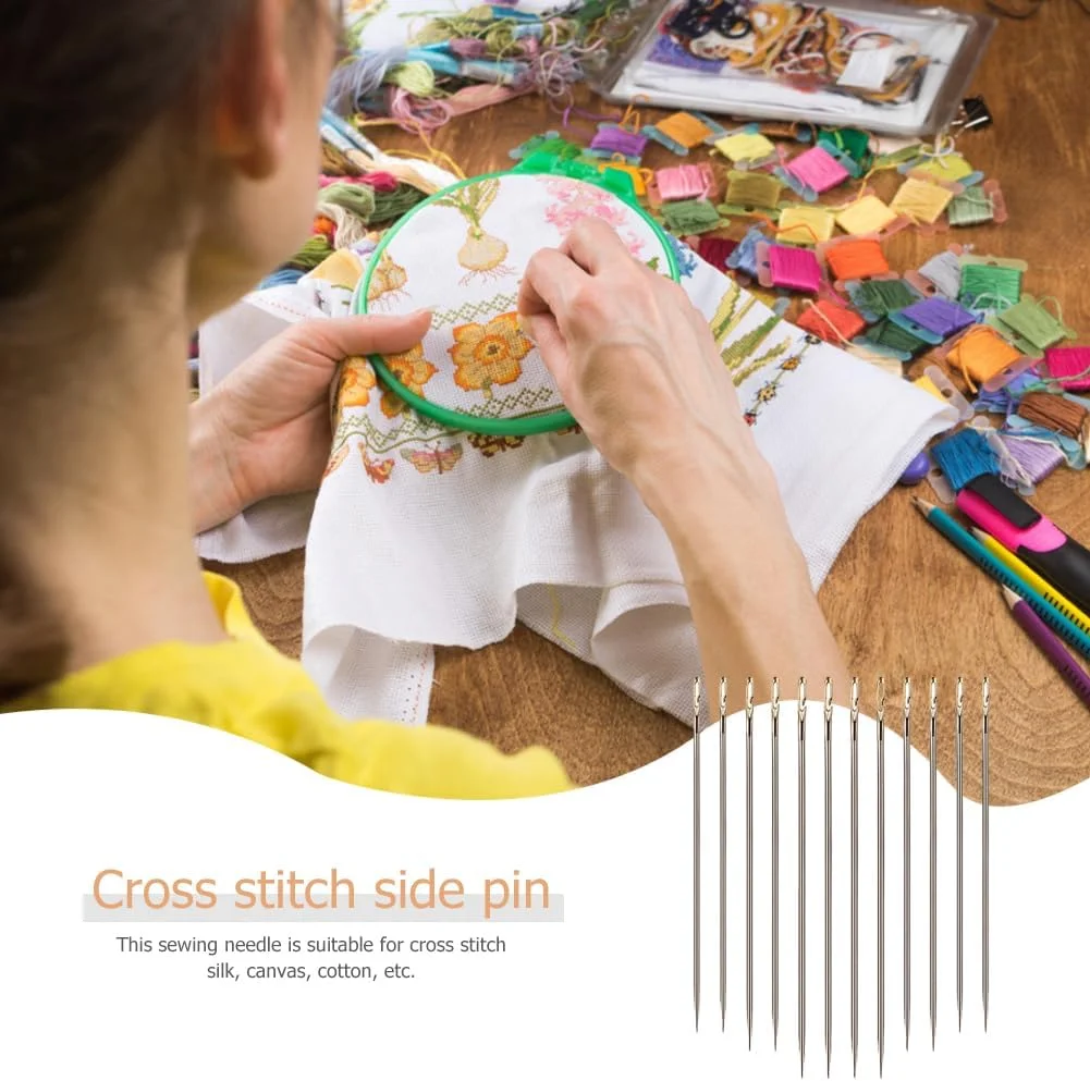 36 عدد سوزن خود نخ کن، سوزن های نخ کشی آسان، سوزن های گلدوزی دستی، سوزن های خیاطی برای خیاطی دستی