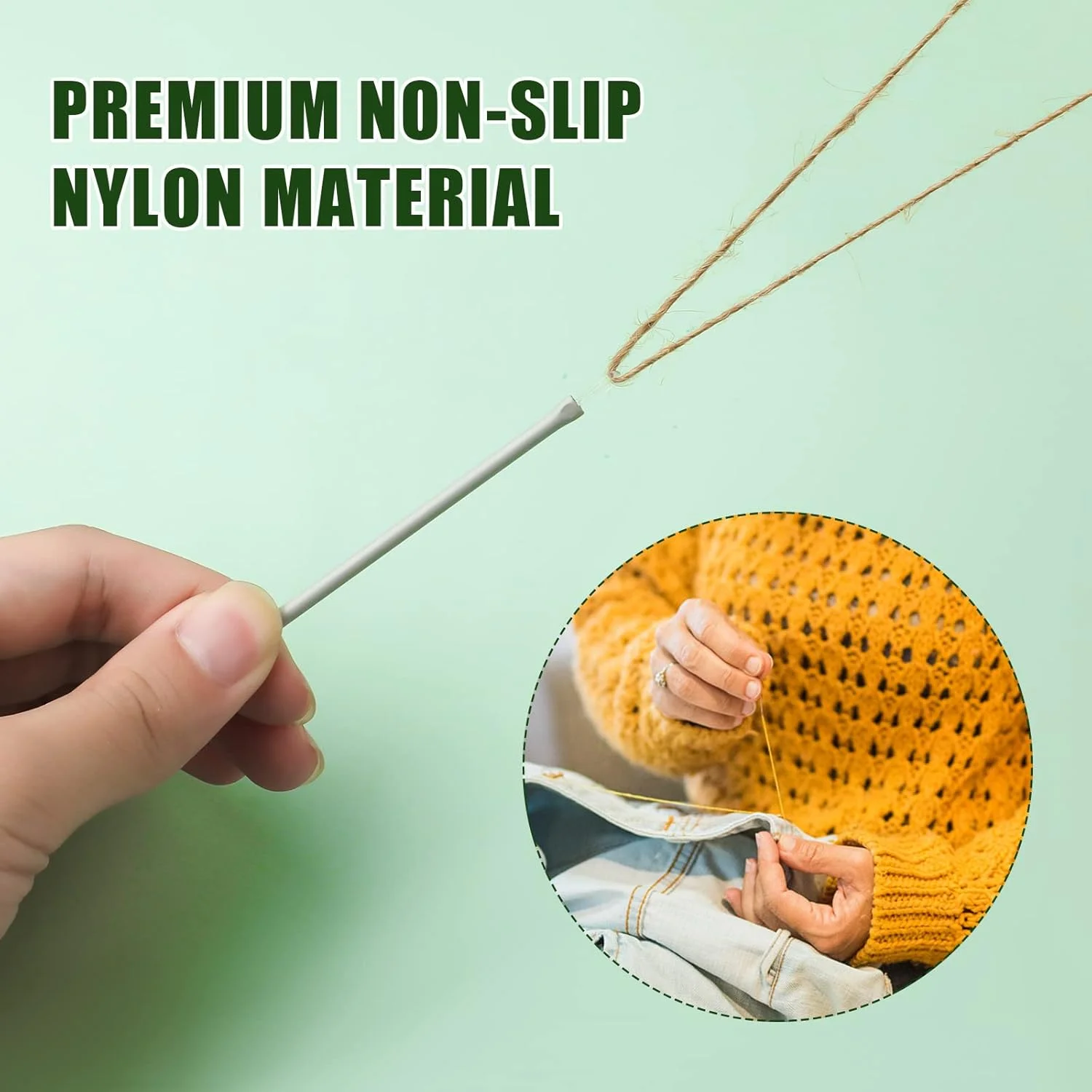 مجموعه سوزن های TOYMIS شامل 11 عدد سوزن خیمه ای با سوراخ های بزرگ، 8 عدد سوزن لحاف دوزی برای ملیله دوزی، 3 عدد سوزن سفید برای بافتنی، سوزن های جوش داده شده برای مکرومه بافی برای کارهای DIY (رنگی)