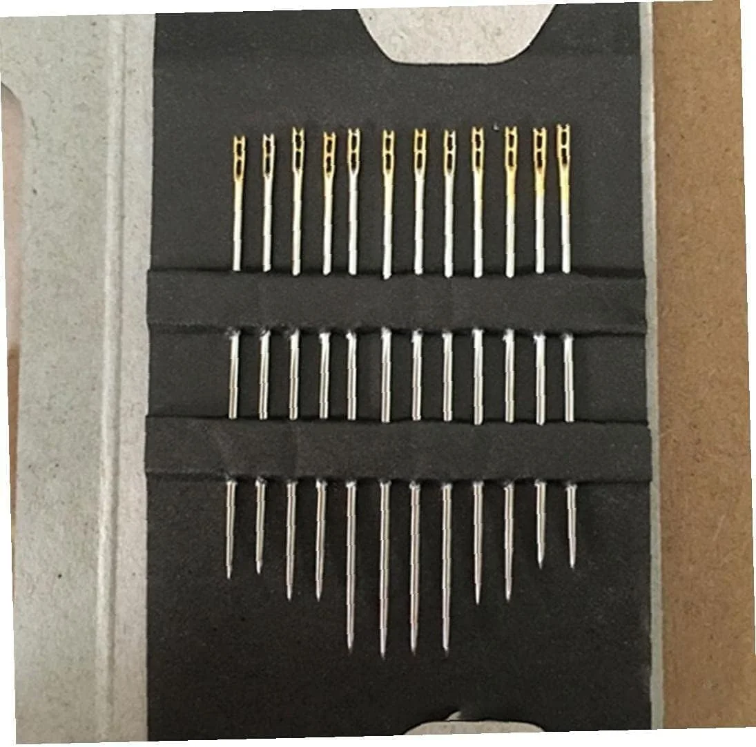 سوزن های خود نخ کن دستی، سوزن های خیاطی خانگی برای افراد نابینا و مسن با هدیه طلایی 24 عددی سوزن های خود نخ کن دستی، سوزن های خیاطی خانگی برای افراد نابینا و مسن با هدیه طلایی 24 عددی