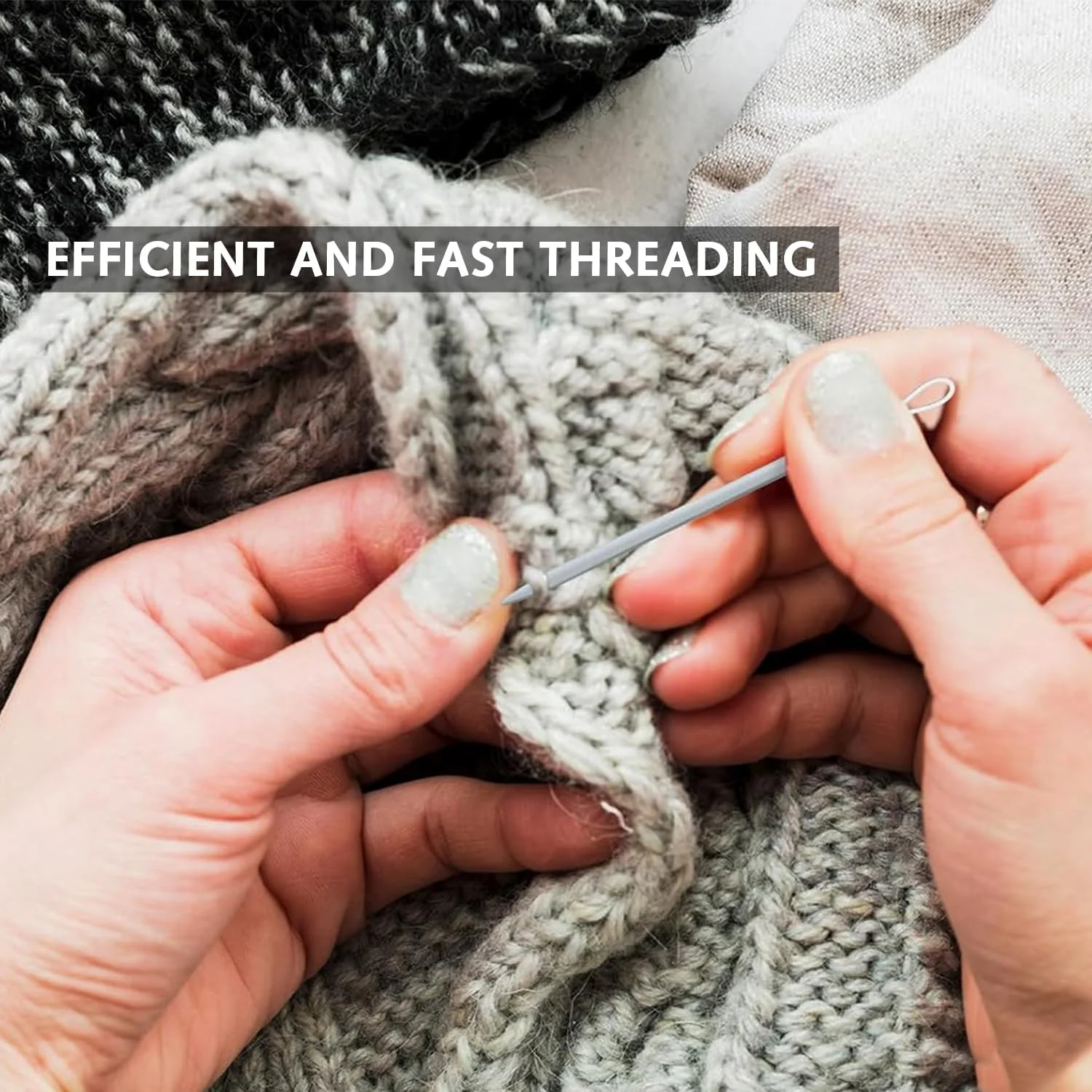 ست 6 عددی سوزن نخ نایلونی، نخکش کاموا، سوزن پشمدوزی چشمبزرگ، ابزار بافت نخ و کاموا، سوزن خیاطی کاموا، سوزن بافتنی ژاکت ست 6 عددی سوزن نخ نایلونی، نخکش کاموا، سوزن پشمدوزی چشمبزرگ، ابزار بافت نخ و کاموا، سوزن خیاطی کاموا، سوزن بافتنی ژاکت