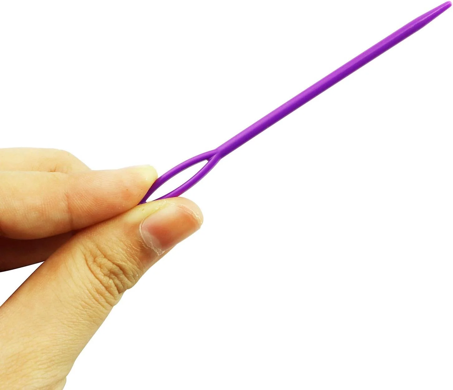 سوزن های پلاستیکی بندکشی Tegg، 50 عددی، 3.5 اینچی، سوزن های پلاستیکی ایمن با چشم بزرگ برای دوخت صنایع دستی دست ساز