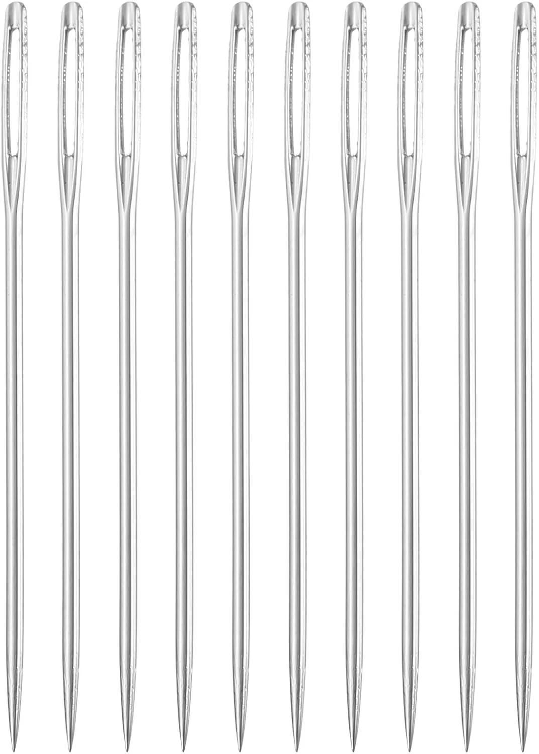 سورسینگ مپ 50 عدد سوزن چشم بزرگ، 1.81 اینچ 1.05 میلی متر سوزن بافتنی آهن کربن بالا