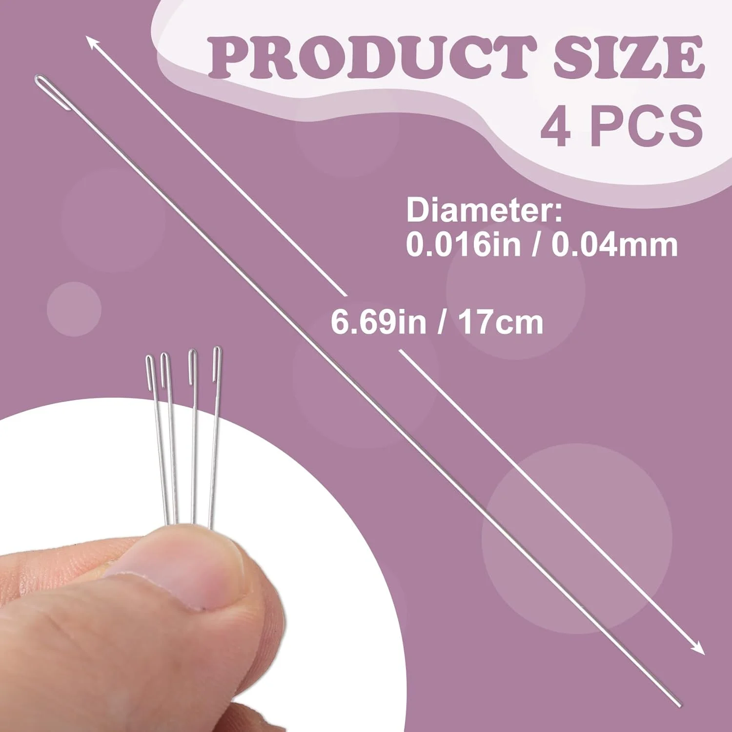 سوزن های مهره فلزی SmallCat، قلاب بافتنی مهره فولادی، ابزار سوزن های مهره تیز 6.7 اینچی برای ساخت جواهرات و صنایع دستی مهره دوزی، 4 عدد سوزن های مهره فلزی SmallCat، قلاب بافتنی مهره فولادی، ابزار سوزن های مهره تیز 6.7 اینچی برای ساخت جواهرات و صنایع دستی مهره دوزی، 4 عدد