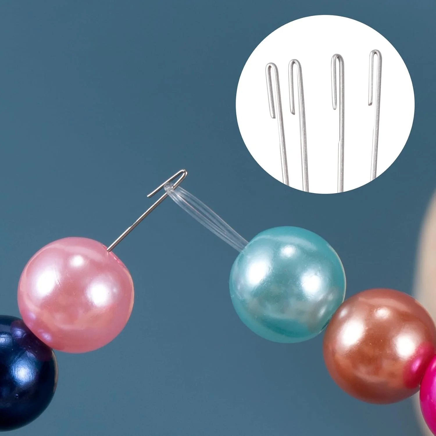 سوزن های مهره فلزی SmallCat، قلاب بافتنی مهره فولادی، ابزار سوزن های مهره تیز 6.7 اینچی برای ساخت جواهرات و صنایع دستی مهره دوزی، 4 عدد سوزن های مهره فلزی SmallCat، قلاب بافتنی مهره فولادی، ابزار سوزن های مهره تیز 6.7 اینچی برای ساخت جواهرات و صنایع دستی مهره دوزی، 4 عدد