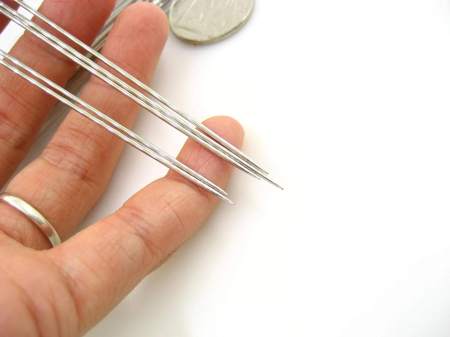 سوزن های خیاطی دستی بزرگ ته گرد 87 میلی متری The Sew Shack، بسته 30 عددی، مناسب برای دوخت های سنگین