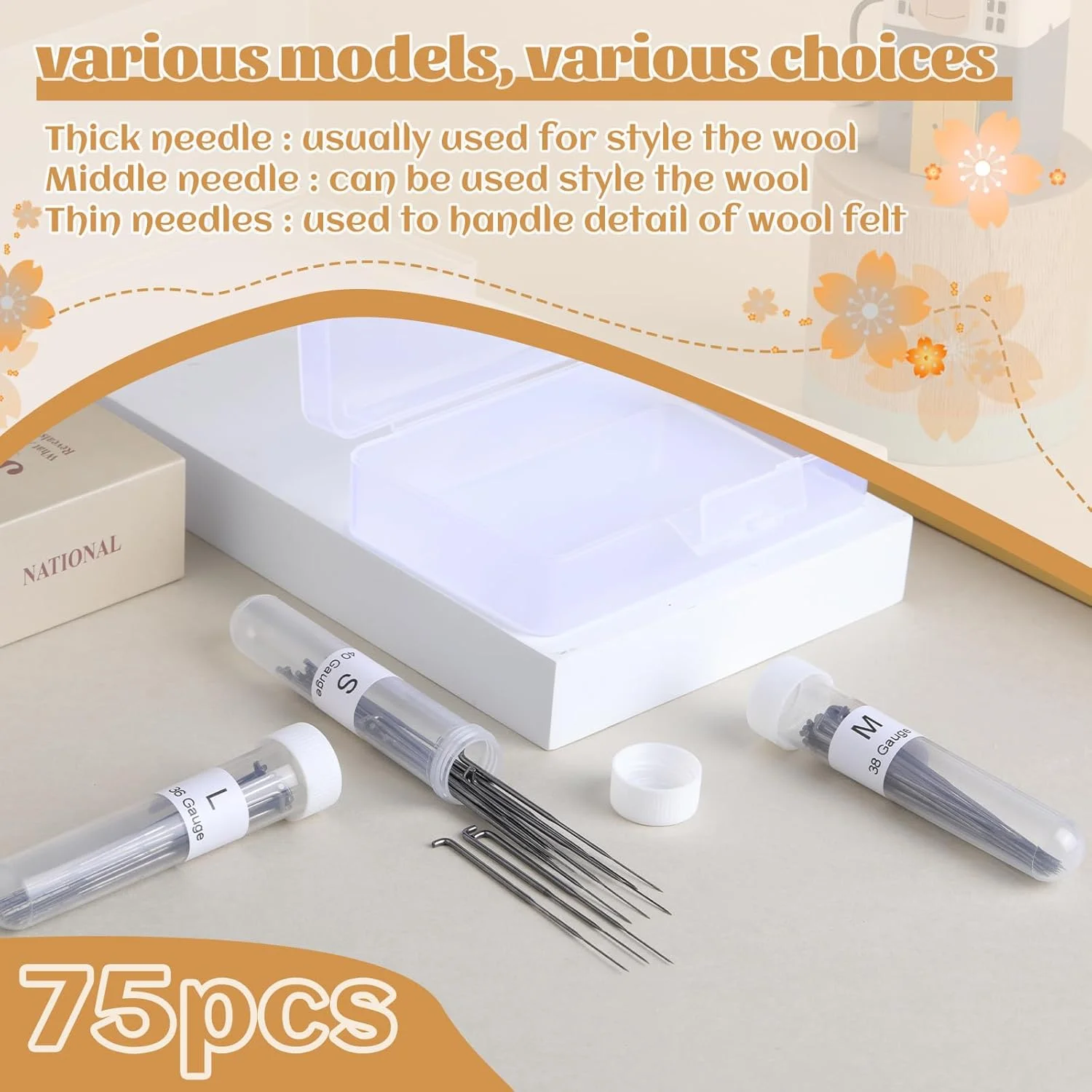SHWAKK سوزن های نمد دوزی، 89 عدد کیت نمد دوزی سوزنی، لوازم نمد دوزی سوزنی، 75 سوزن نمد دوزی پشمی، 3 دسته چوبی برای ساخت حیوانات نمدی عروسکی نقاشی صنایع دستی گیج 36/38/40 SHWAKK سوزن های نمد دوزی، 89 عدد کیت نمد دوزی سوزنی، لوازم نمد دوزی سوزنی، 75 سوزن نمد دوزی پشمی، 3 دسته چوبی برای ساخت حیوانات نمدی عروسکی نقاشی صنایع دستی گیج 36/38/40