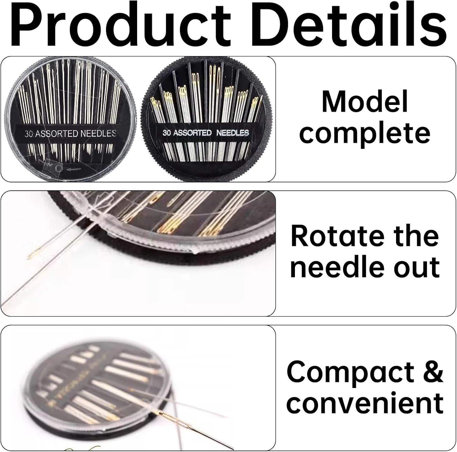 120 عدد سوزن خیاطی، سوزن گلدوزی، سوزن برای خیاطی، سوزن های خیاطی دستی، مناسب برای گلدوزی، خیاطی (طلایی و نقره ای سایز 1.26'' -2.00'')