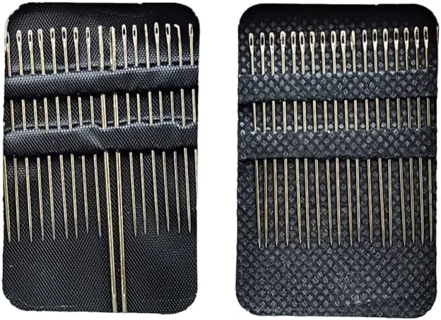 90 عدد سوزن خیاطی دستی در سایزهای مختلف با سوزن نخ کن، آسان برای دوخت و مناسب برای اهداف مختلف