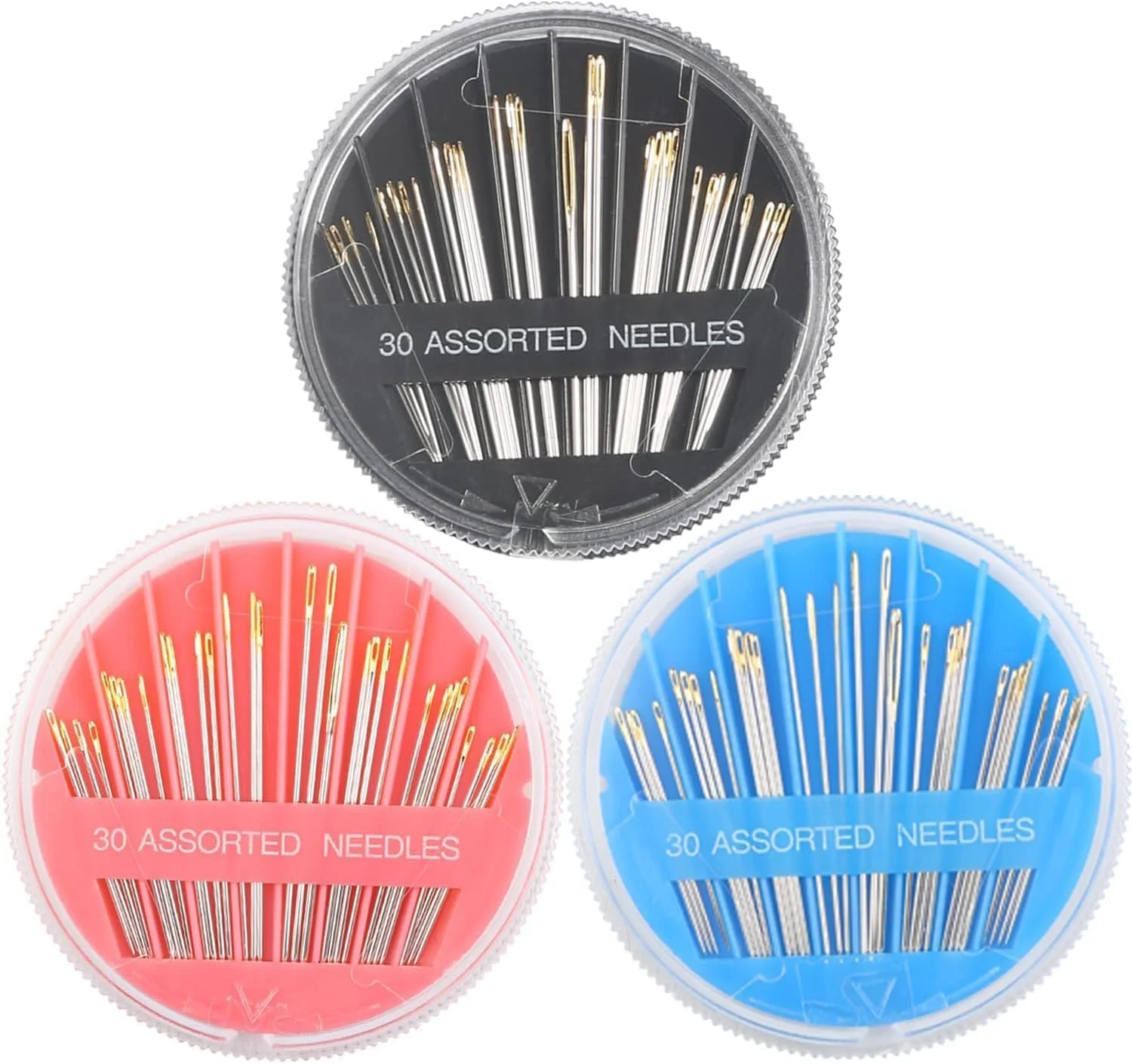 ست سوزن خیاطی دستی 90 عددی، ست سوزن خیاطی دسته دار، سوزن های گلدوزی در اندازه های مختلف مناسب برای خیاطی دستی (2)