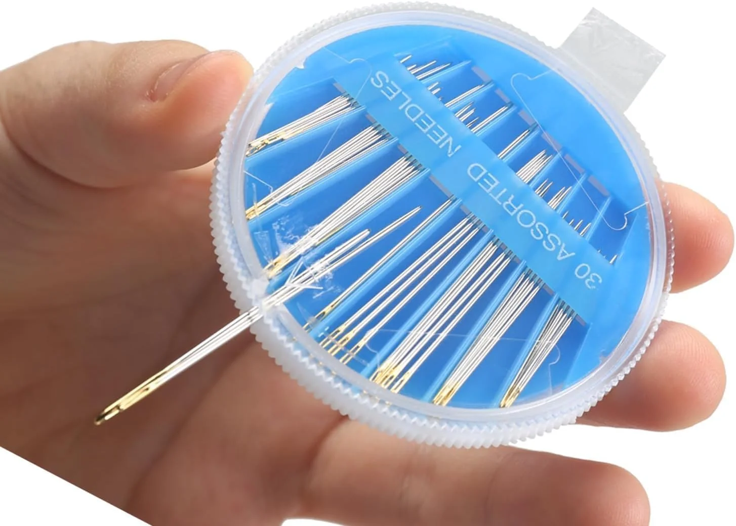 ست سوزن خیاطی دستی 90 عددی، ست سوزن خیاطی دسته دار، سوزن های گلدوزی در اندازه های مختلف مناسب برای خیاطی دستی (2)