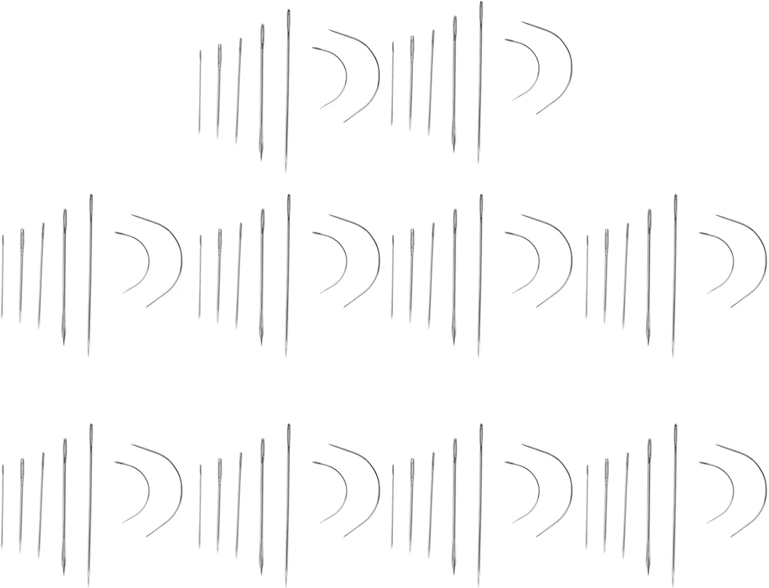 10 ست سوزن خیاطی، سوزن نخ گلدوزی، ابزار دوخت دستی فولاد کربنی در اندازه های مختلف برای فرش چرمی 10 ست سوزن خیاطی، سوزن نخ گلدوزی، ابزار دوخت دستی فولاد کربنی در اندازه های مختلف برای فرش چرمی