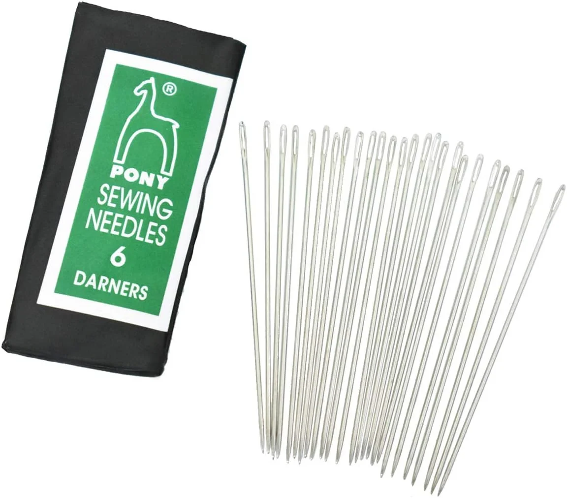 سوزن های پونی دارنر پارچه Seed X M برای اهداف صنایع دستی و گلدوزی 1 بسته (25 سوزن، سایز 6)